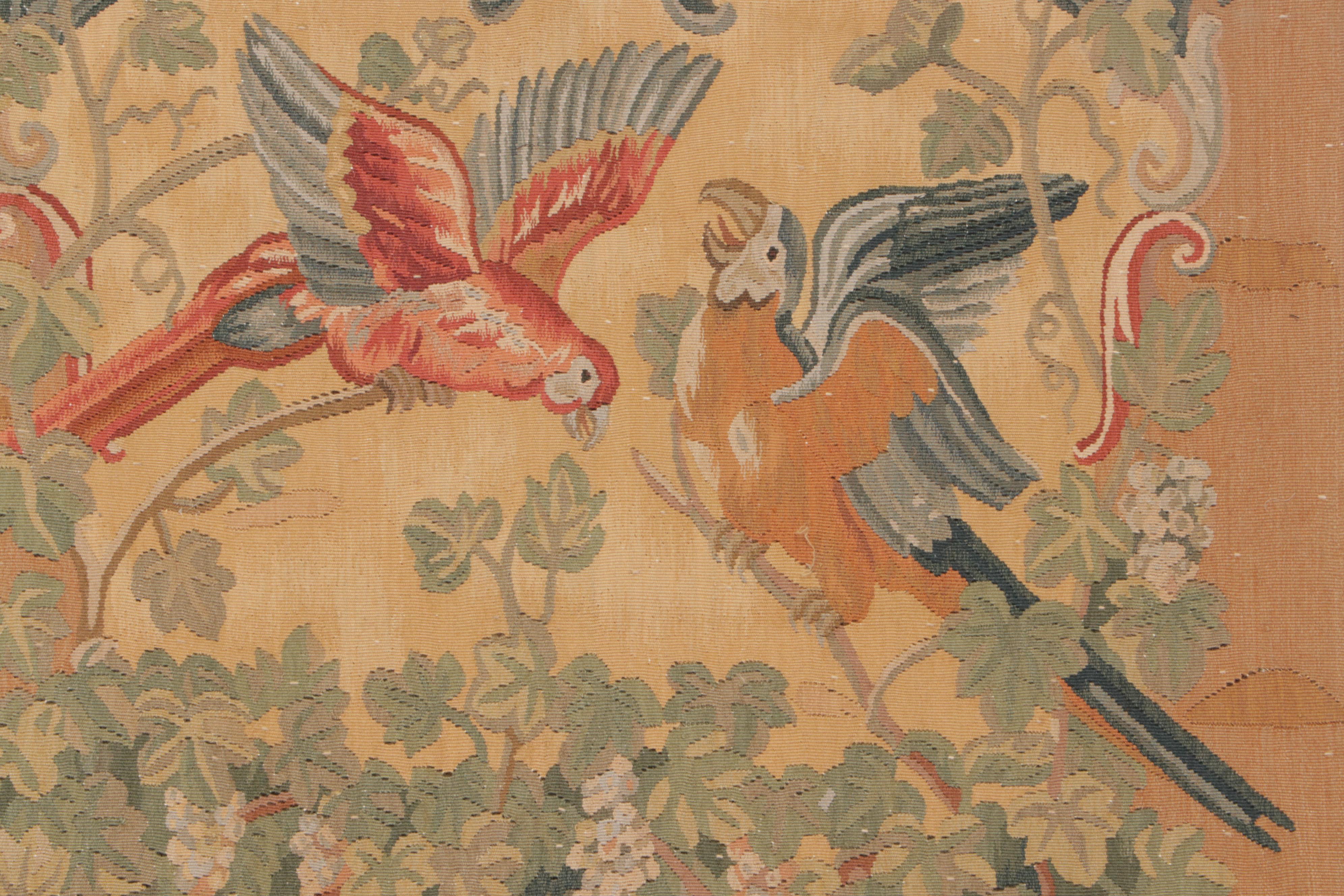 French Tropical Animals Woven Tapestries, 19th Century