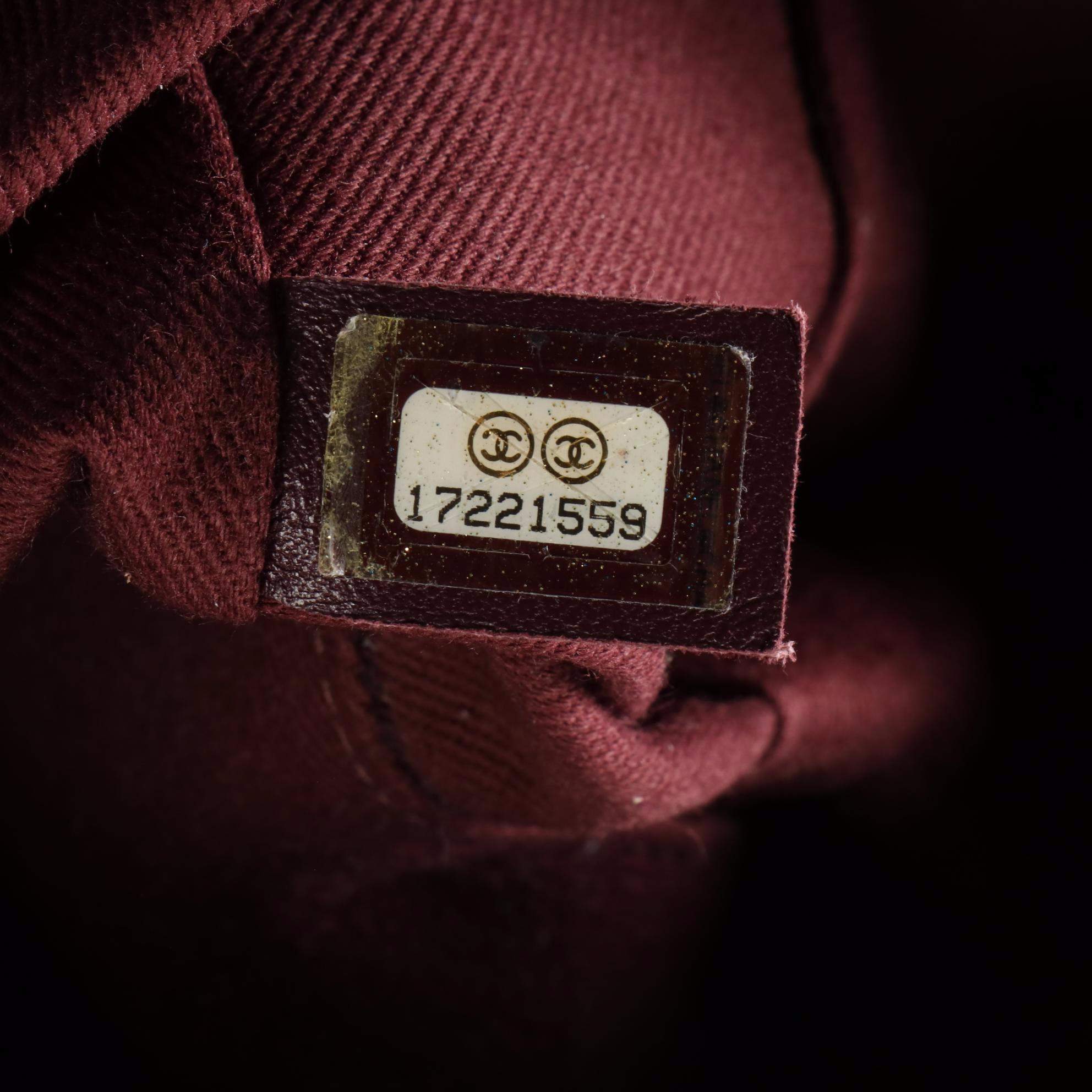 Chanel Secret Tag Bowling Bag in Quilted Leather