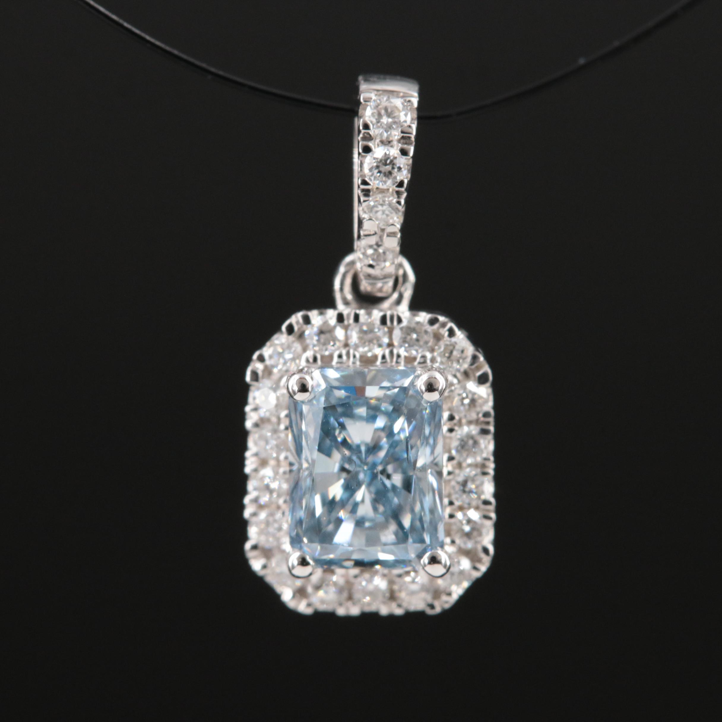 14K 0.59 CTW Lab Grown Diamond Pendant