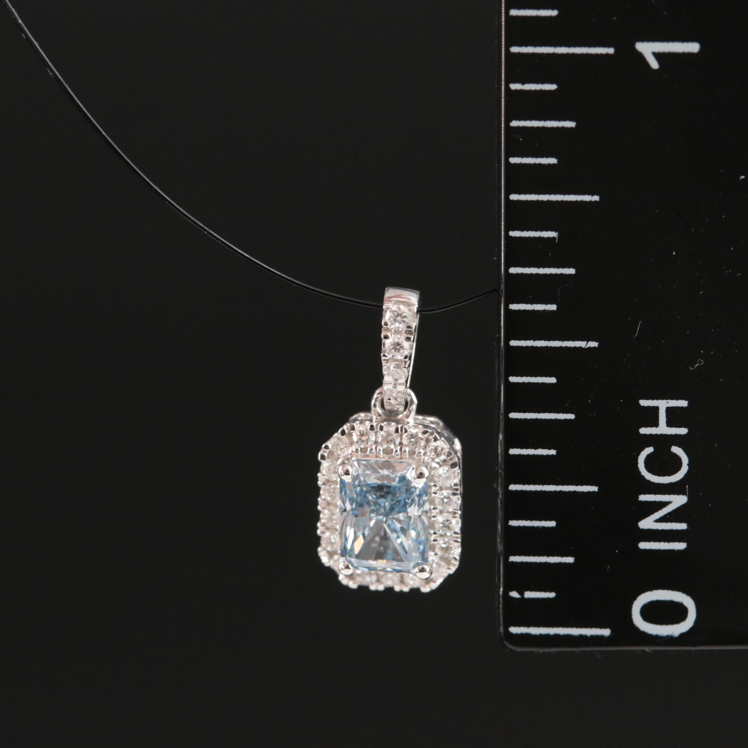 14K 0.59 CTW Lab Grown Diamond Pendant