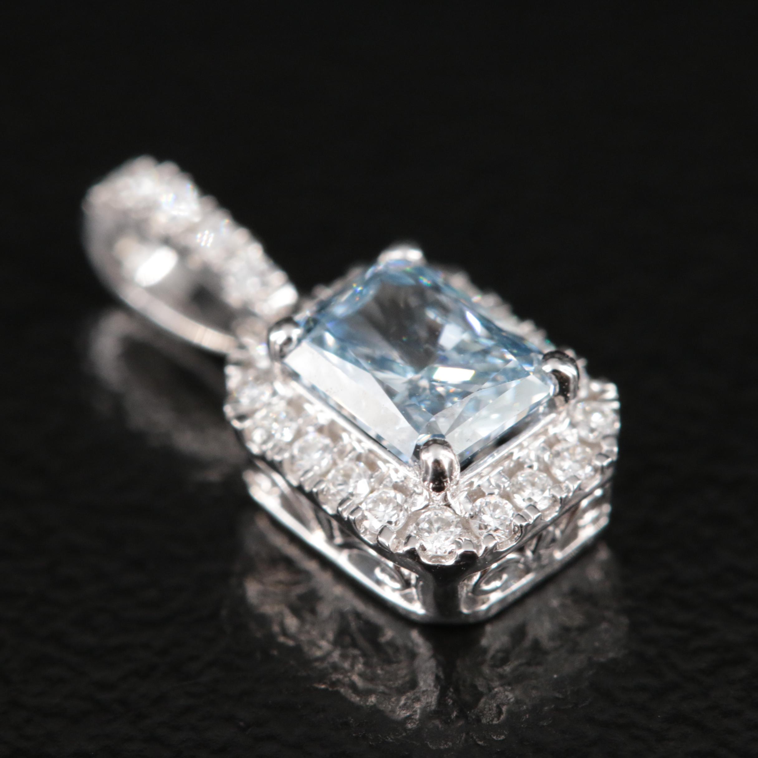 14K 0.59 CTW Lab Grown Diamond Pendant