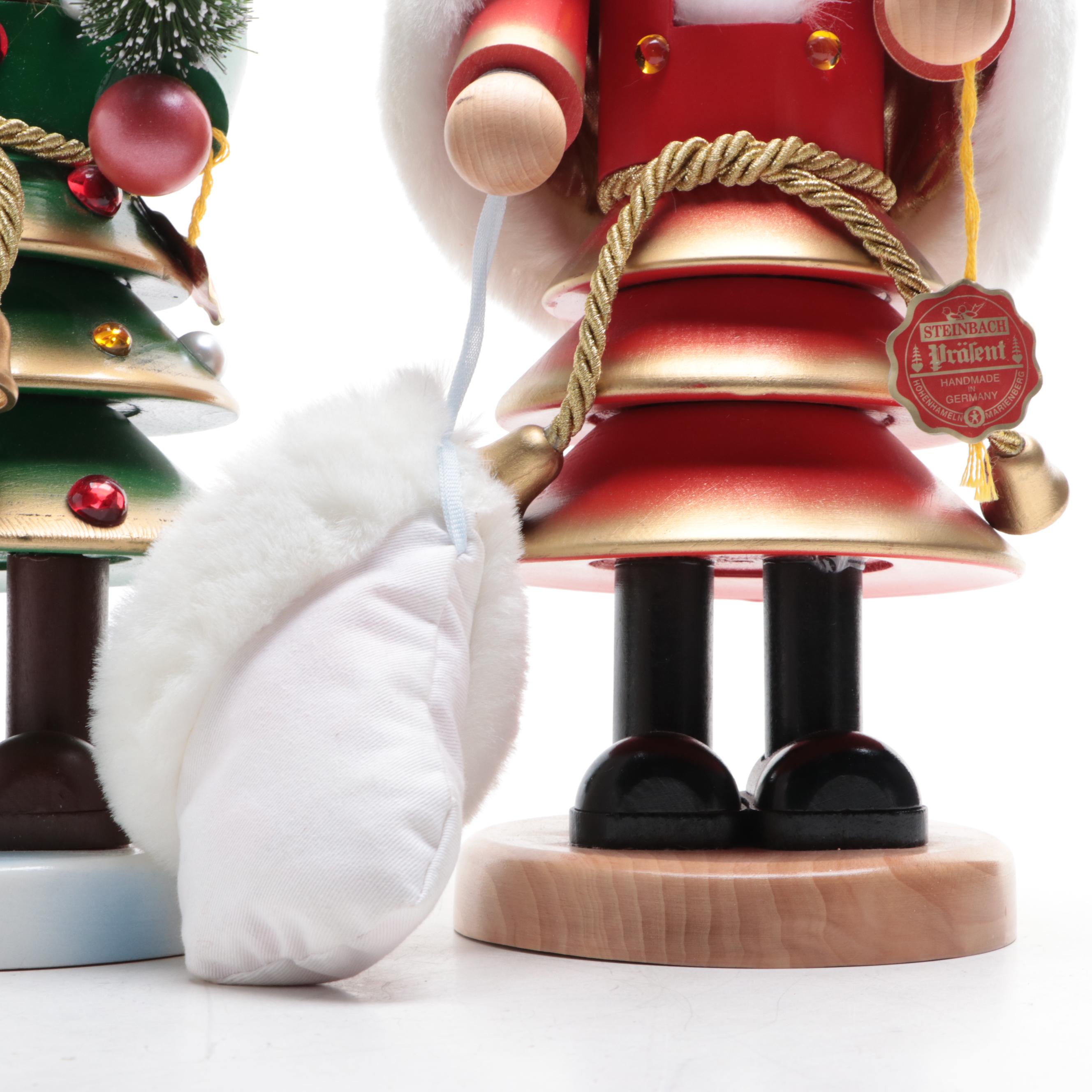 Steinbach Saint Nicholas and Christmas Tree Nutcrackers
