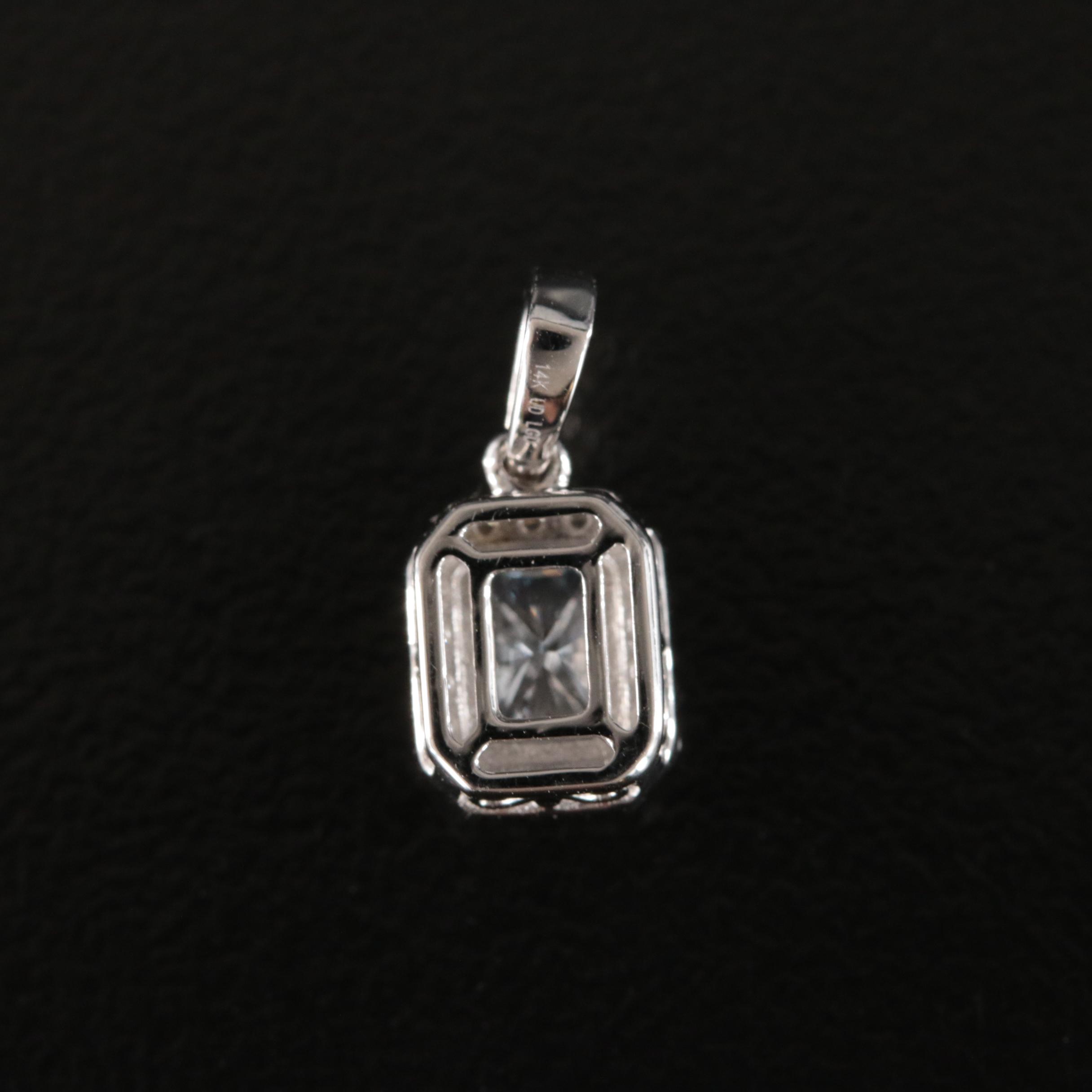 14K 0.59 CTW Lab Grown Diamond Pendant