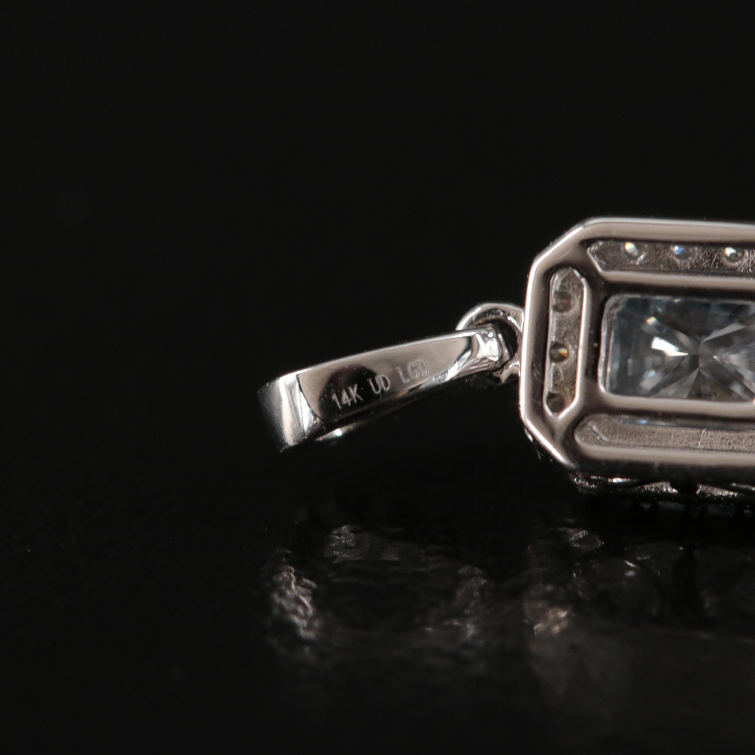 14K 0.59 CTW Lab Grown Diamond Pendant