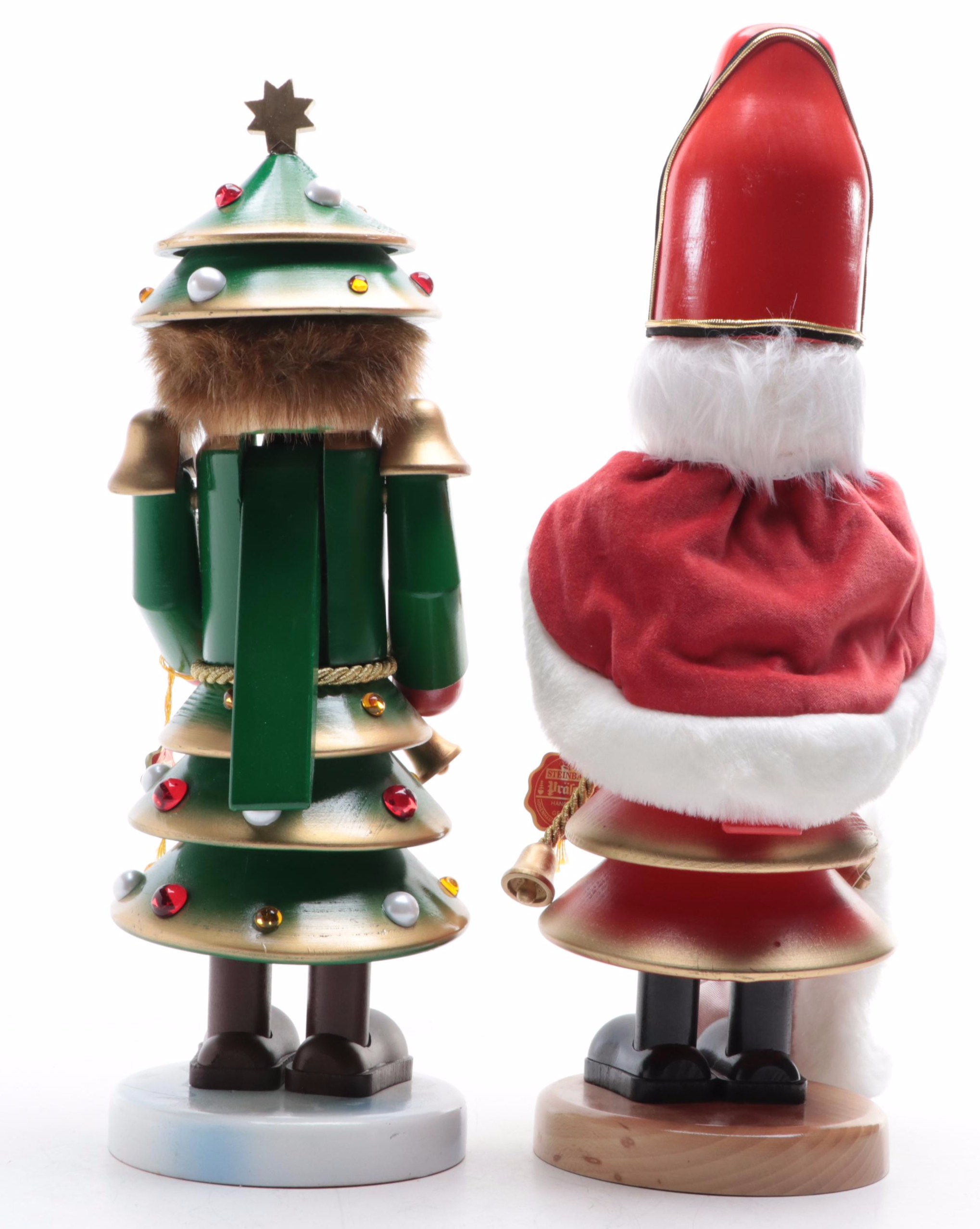 Steinbach Saint Nicholas and Christmas Tree Nutcrackers
