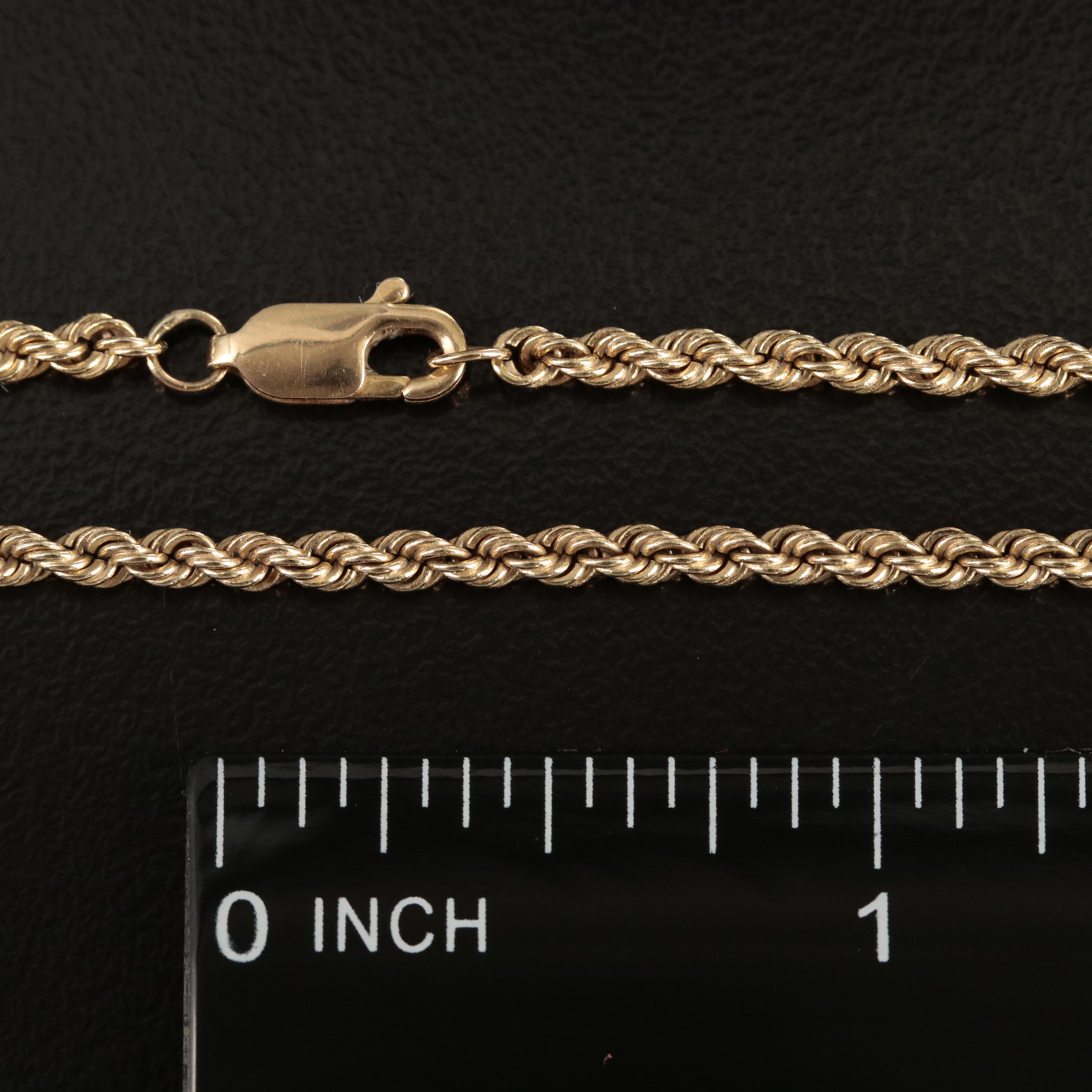 14K Rope Chain