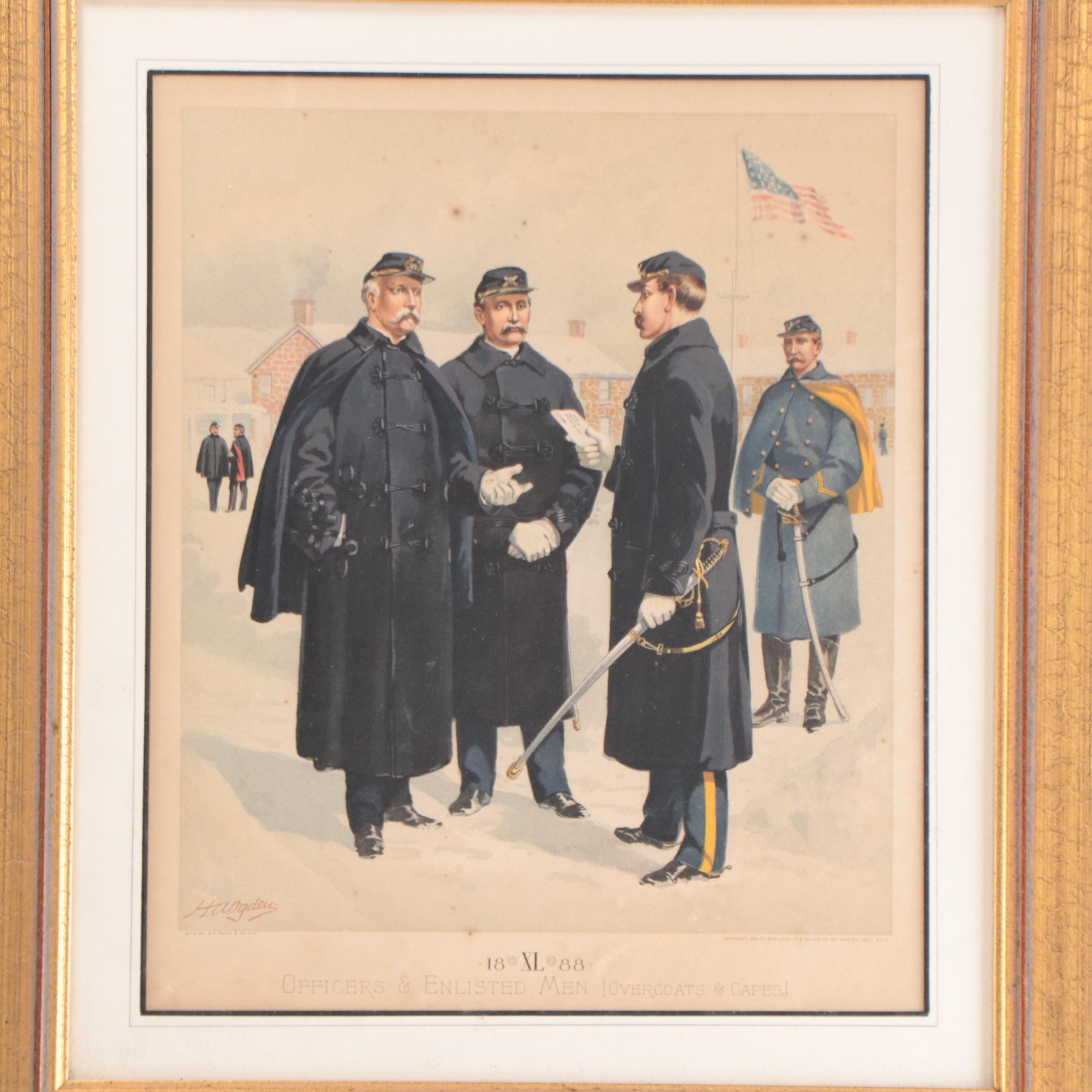 Chromolithographs After Henry Ogden of Military Scenes