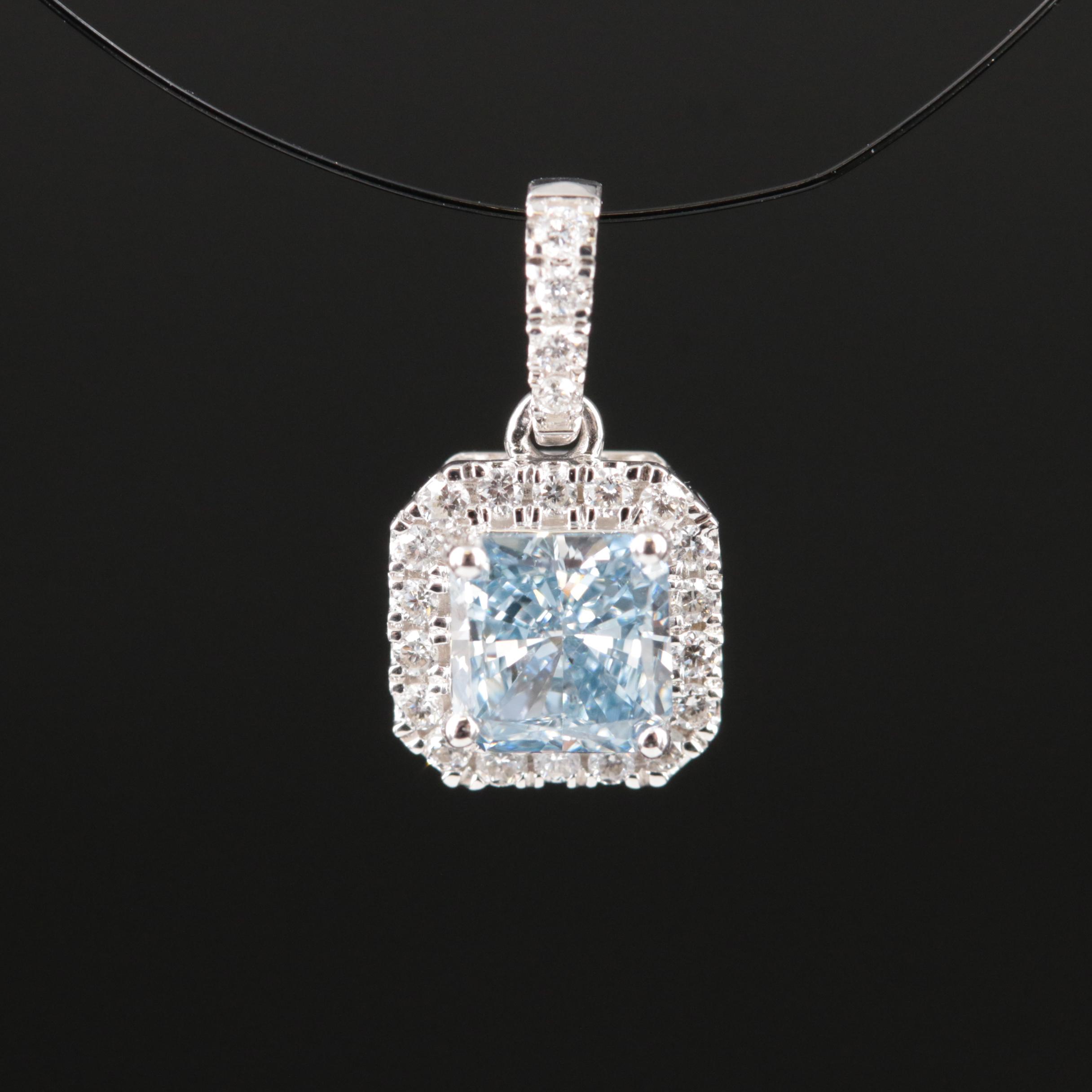14K 0.59 CTW Lab Grown Diamond Pendant