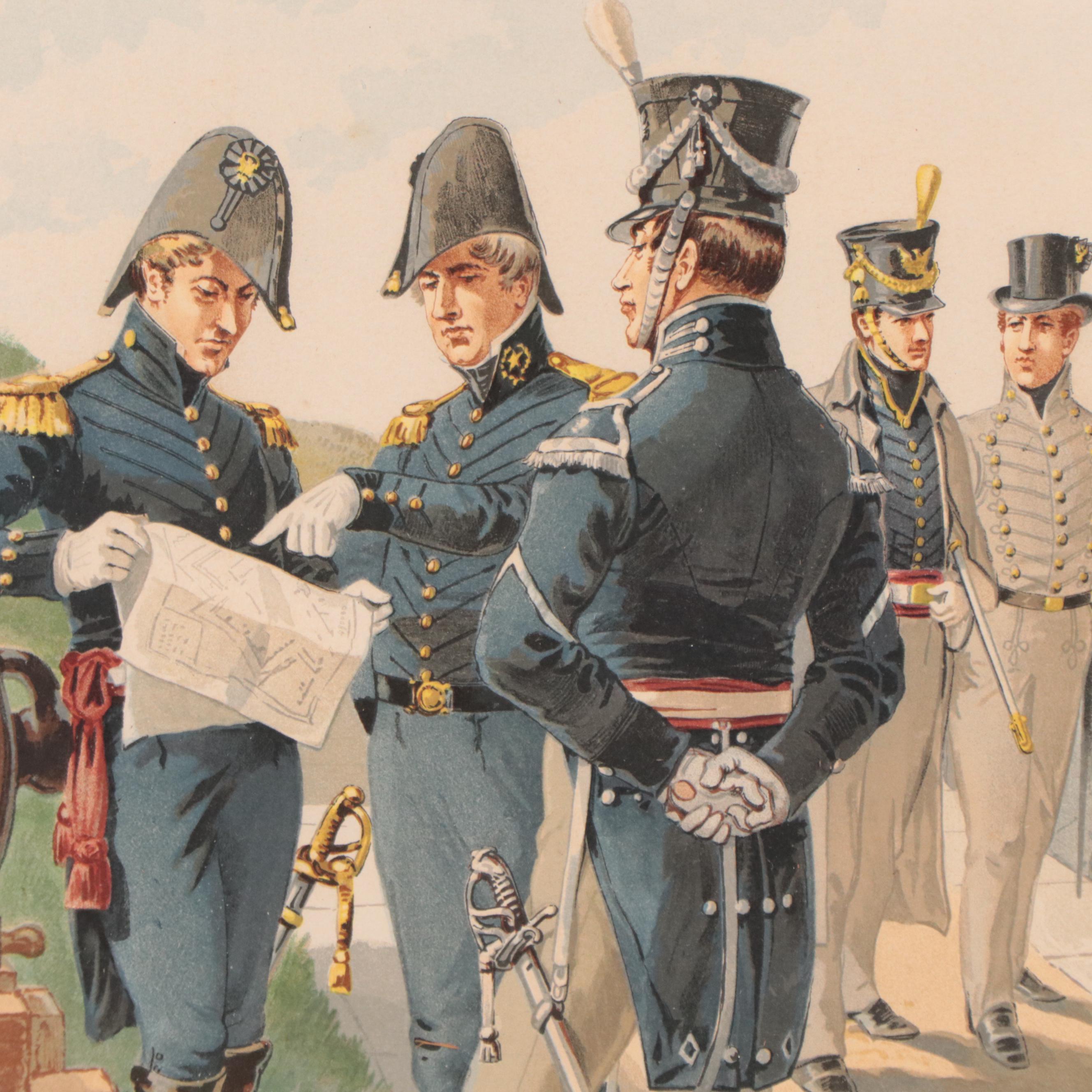 Chromolithographs After Henry Ogden of Military Scenes