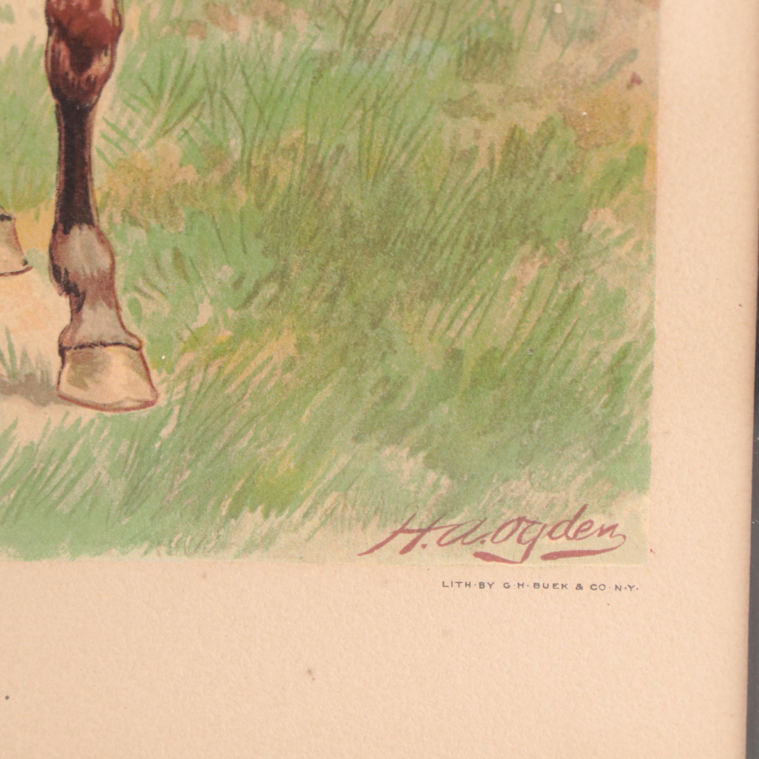 Chromolithographs After Henry Ogden of Military Scenes