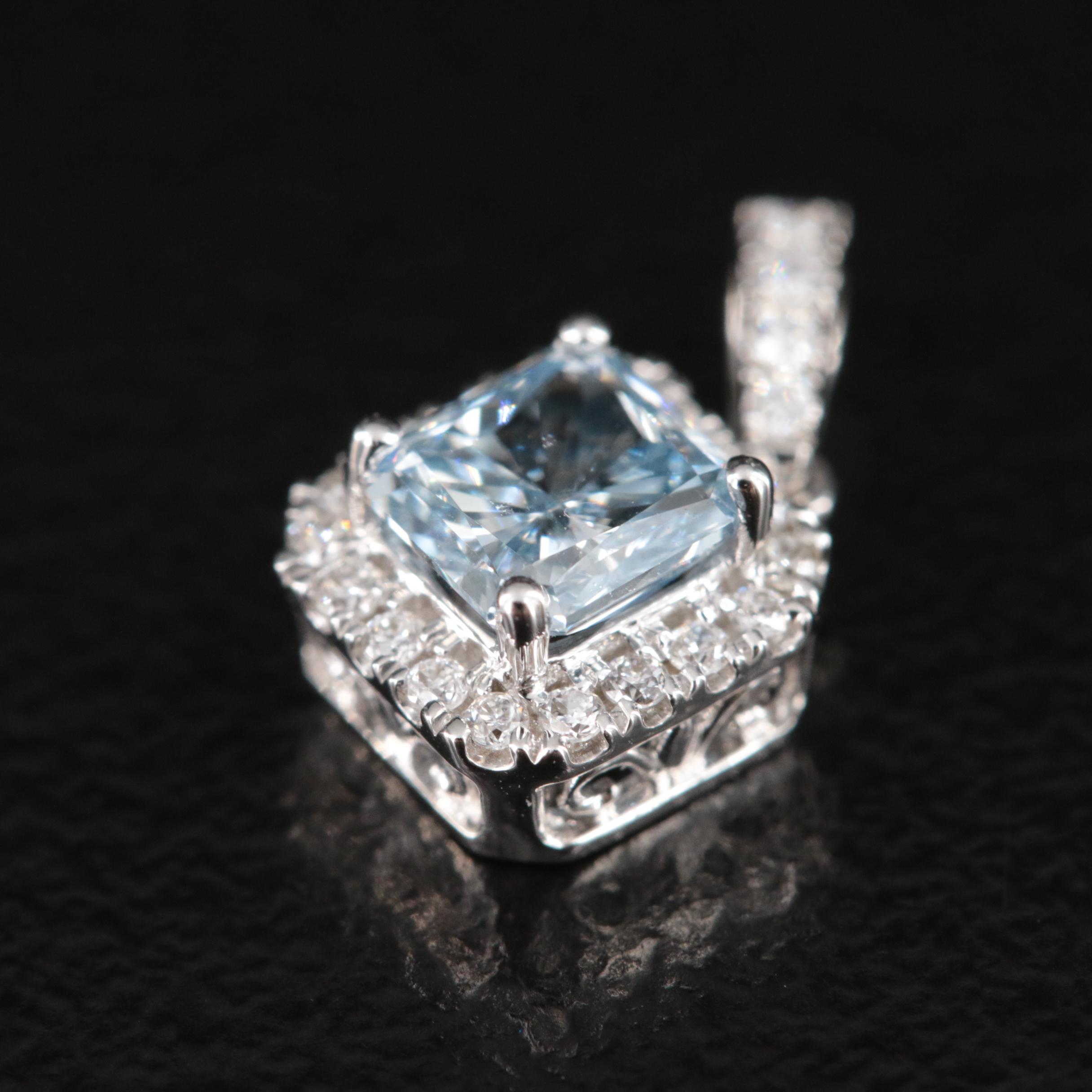 14K 0.59 CTW Lab Grown Diamond Pendant