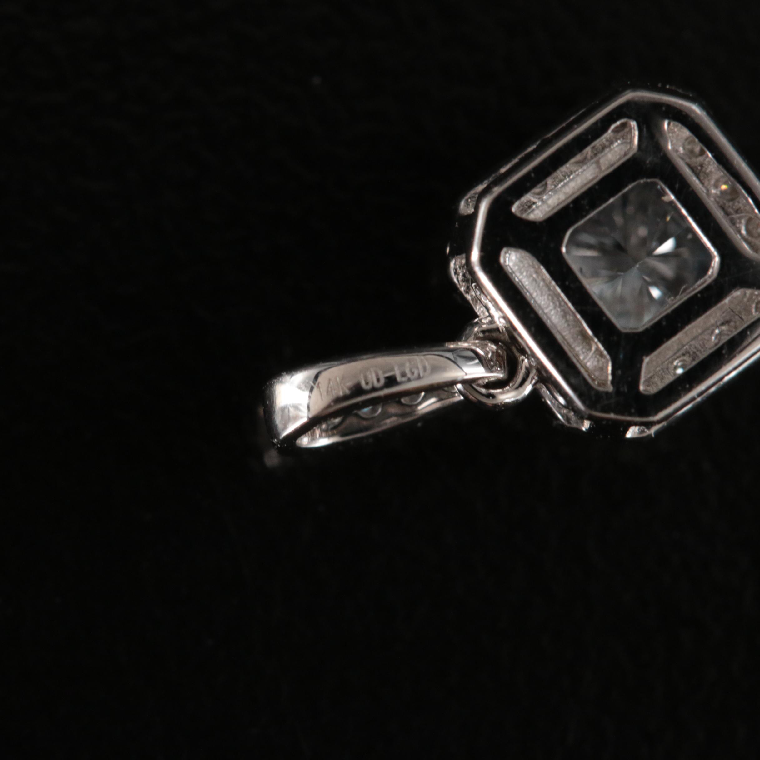 14K 0.59 CTW Lab Grown Diamond Pendant