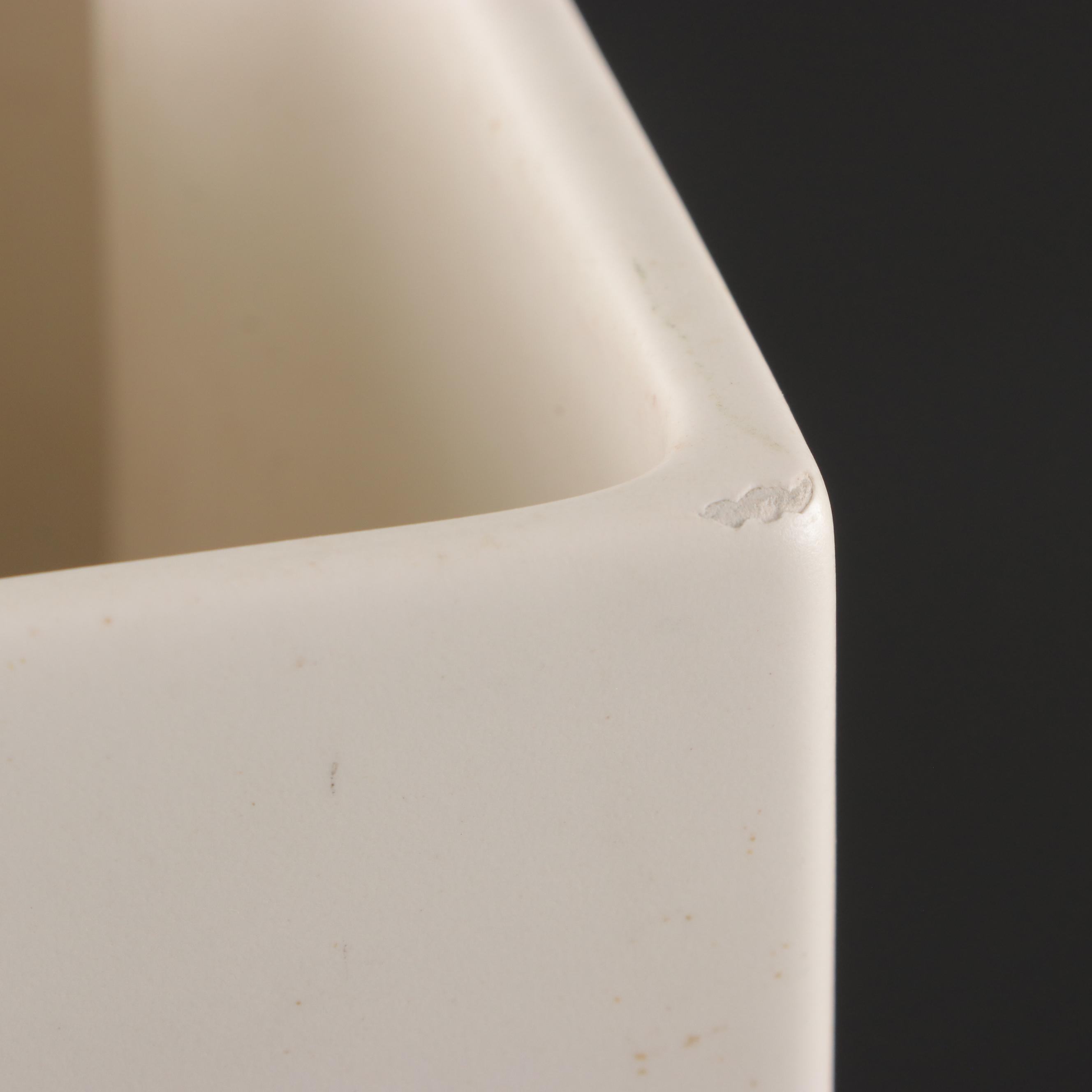 Angelo Spagnolo for Sicart Geometric Vase with Other Ceramic Vase