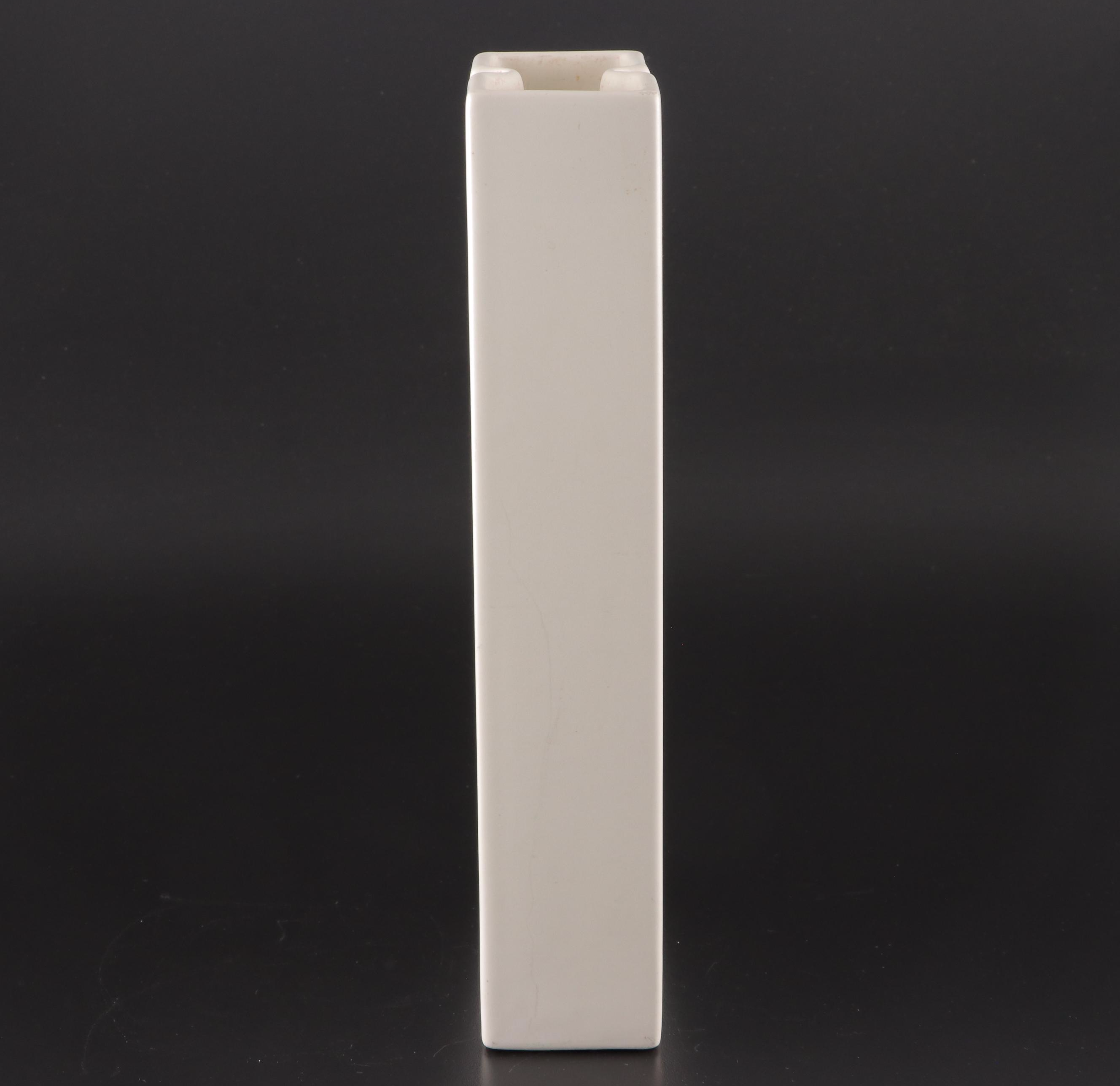 Angelo Spagnolo for Sicart Geometric Vase with Other Ceramic Vase