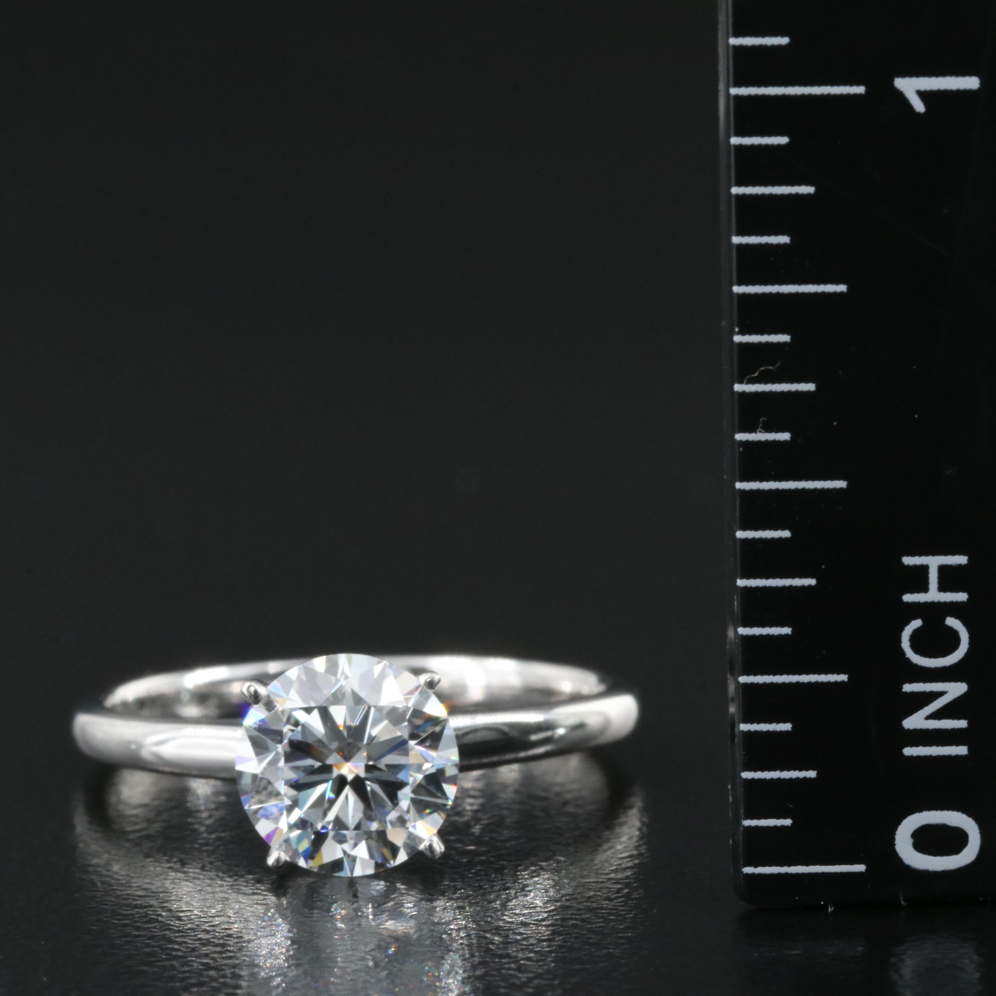 14K 1.39 CT Lab Grown Diamond Solitaire Ring
