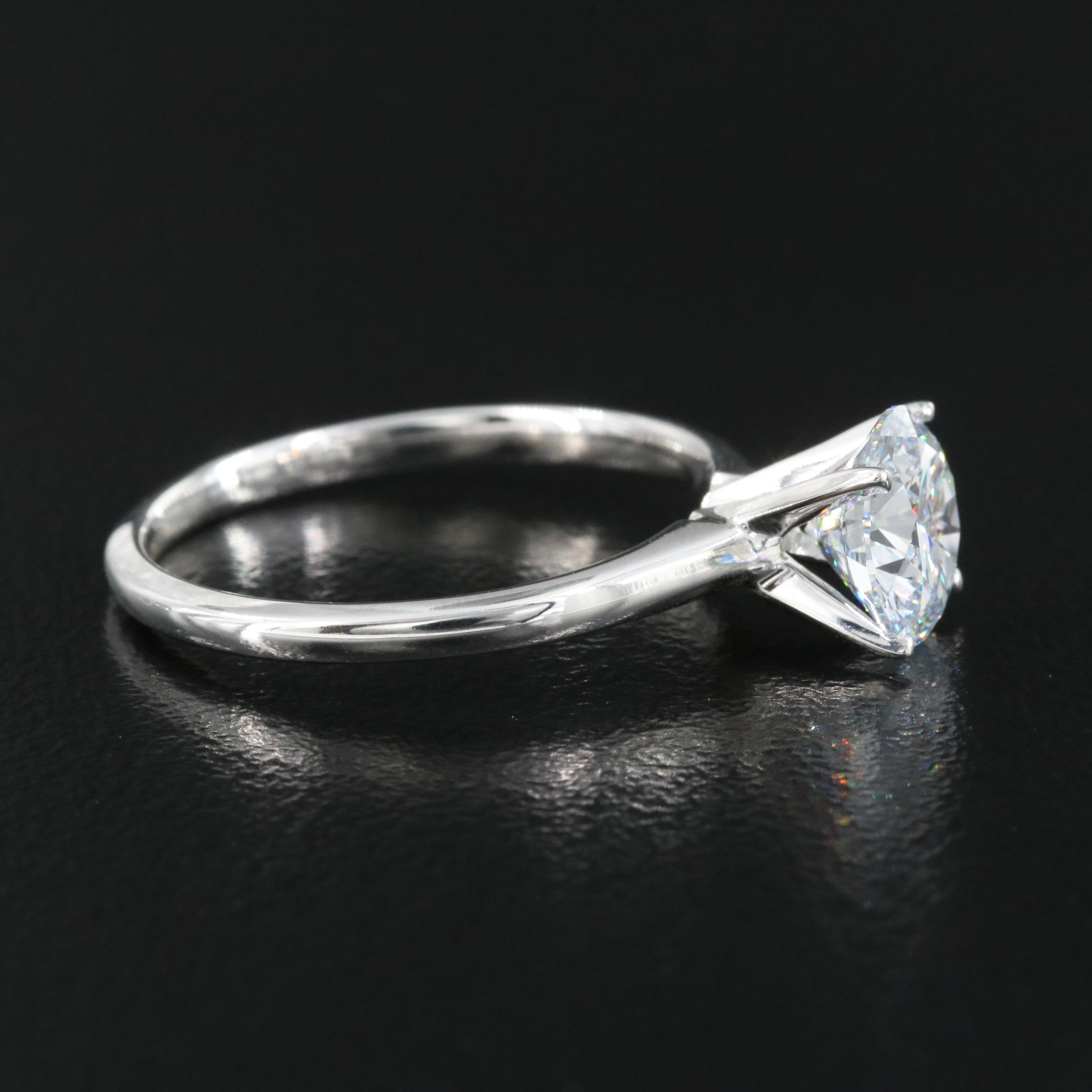 14K 1.39 CT Lab Grown Diamond Solitaire Ring