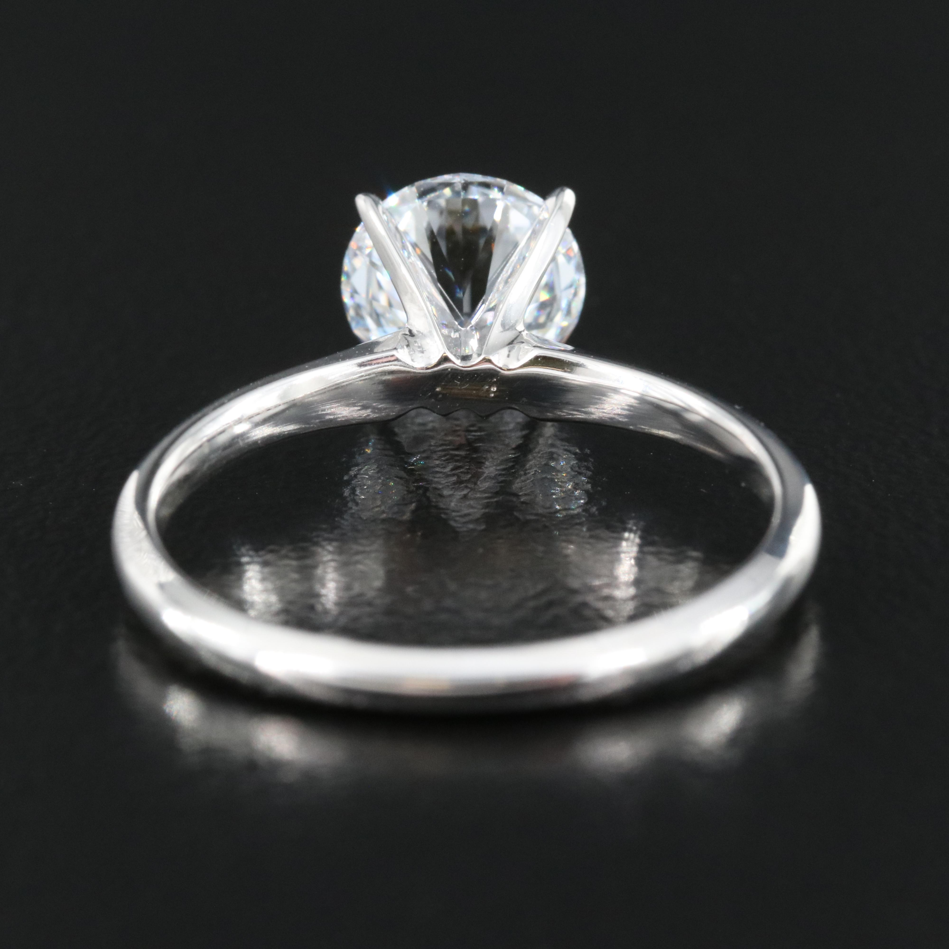 14K 1.39 CT Lab Grown Diamond Solitaire Ring