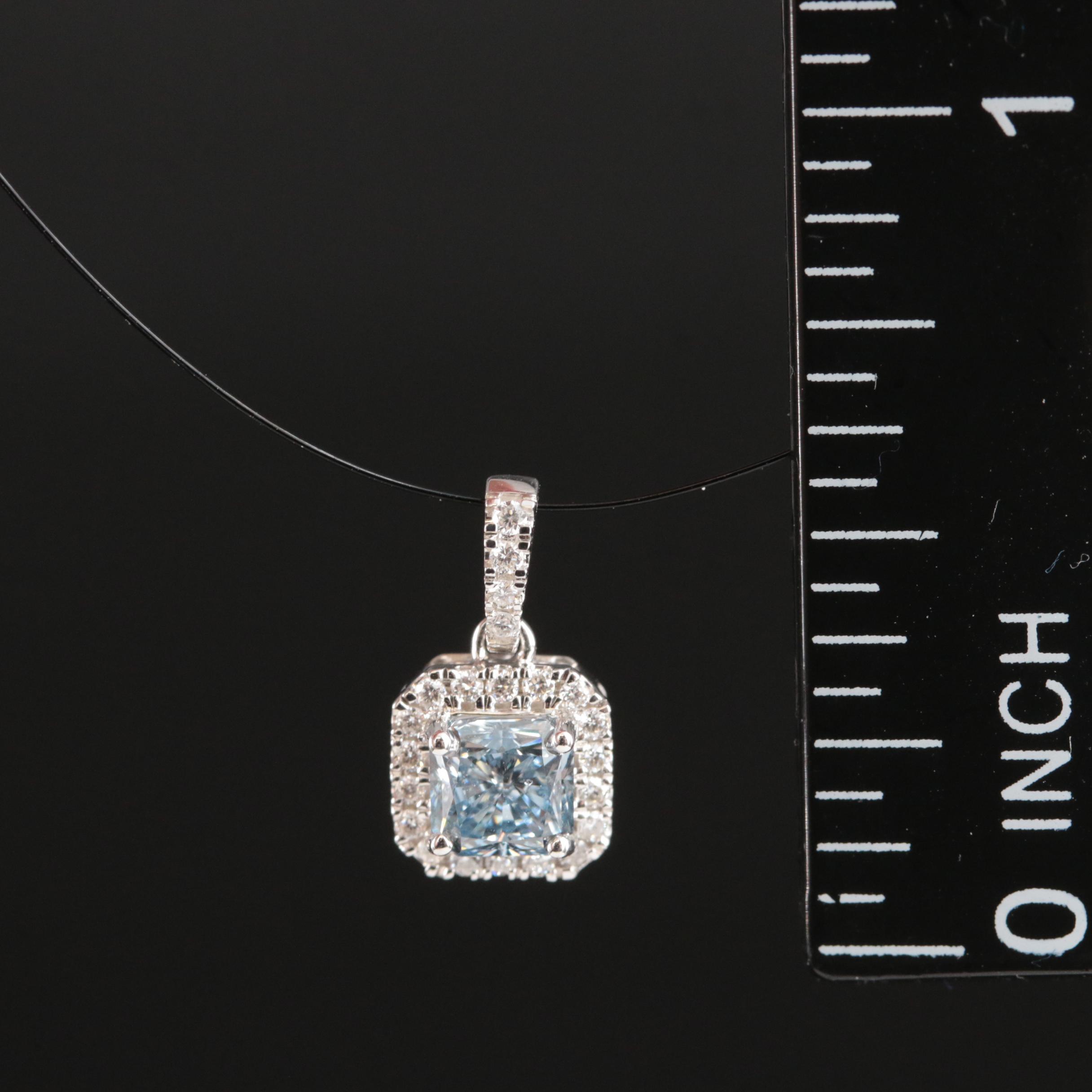 14K 0.60 CTW Lab Grown Diamond Pendant