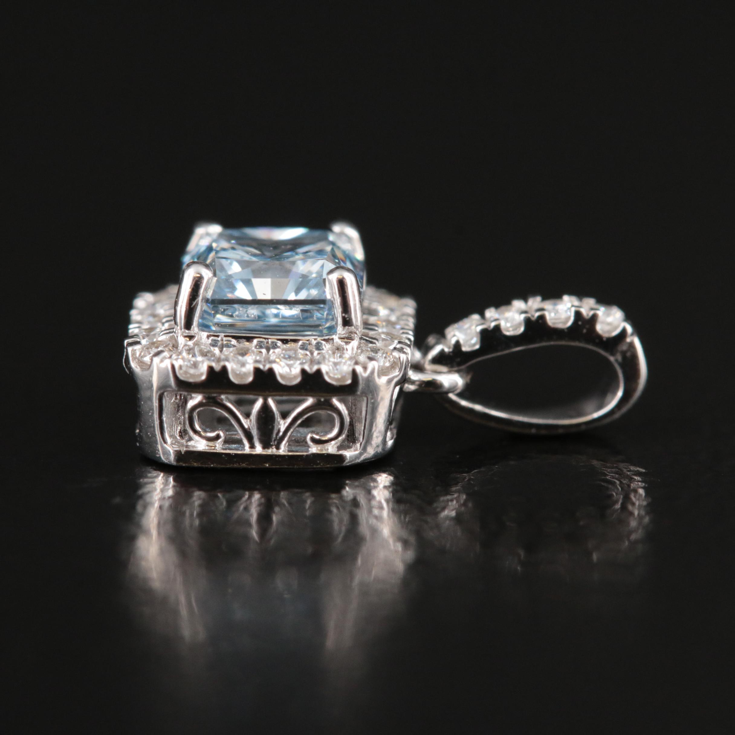 14K 0.60 CTW Lab Grown Diamond Pendant