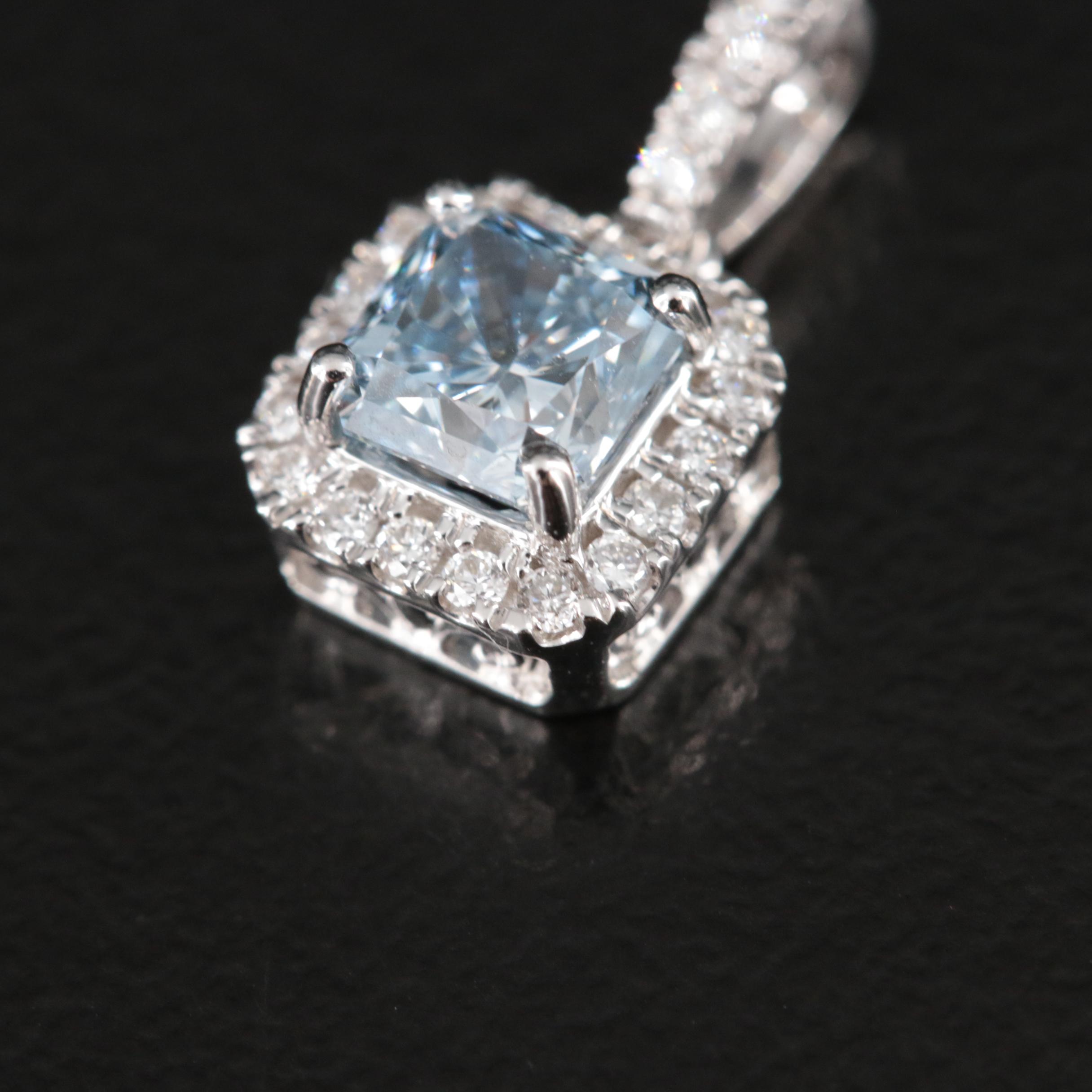 14K 0.60 CTW Lab Grown Diamond Pendant