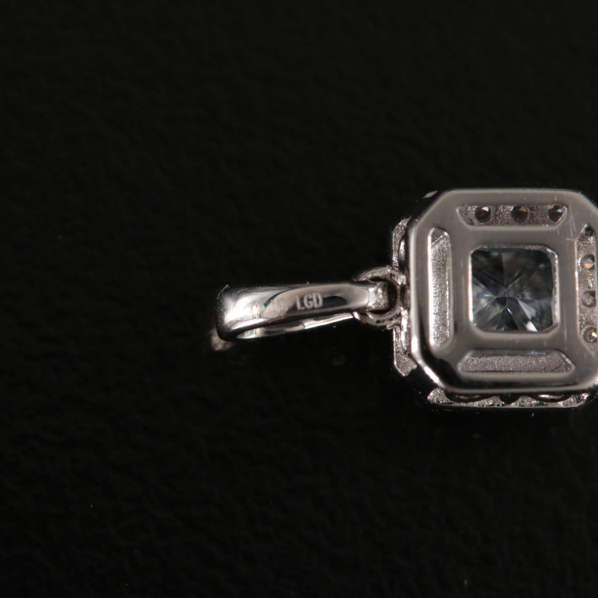 14K 0.60 CTW Lab Grown Diamond Pendant