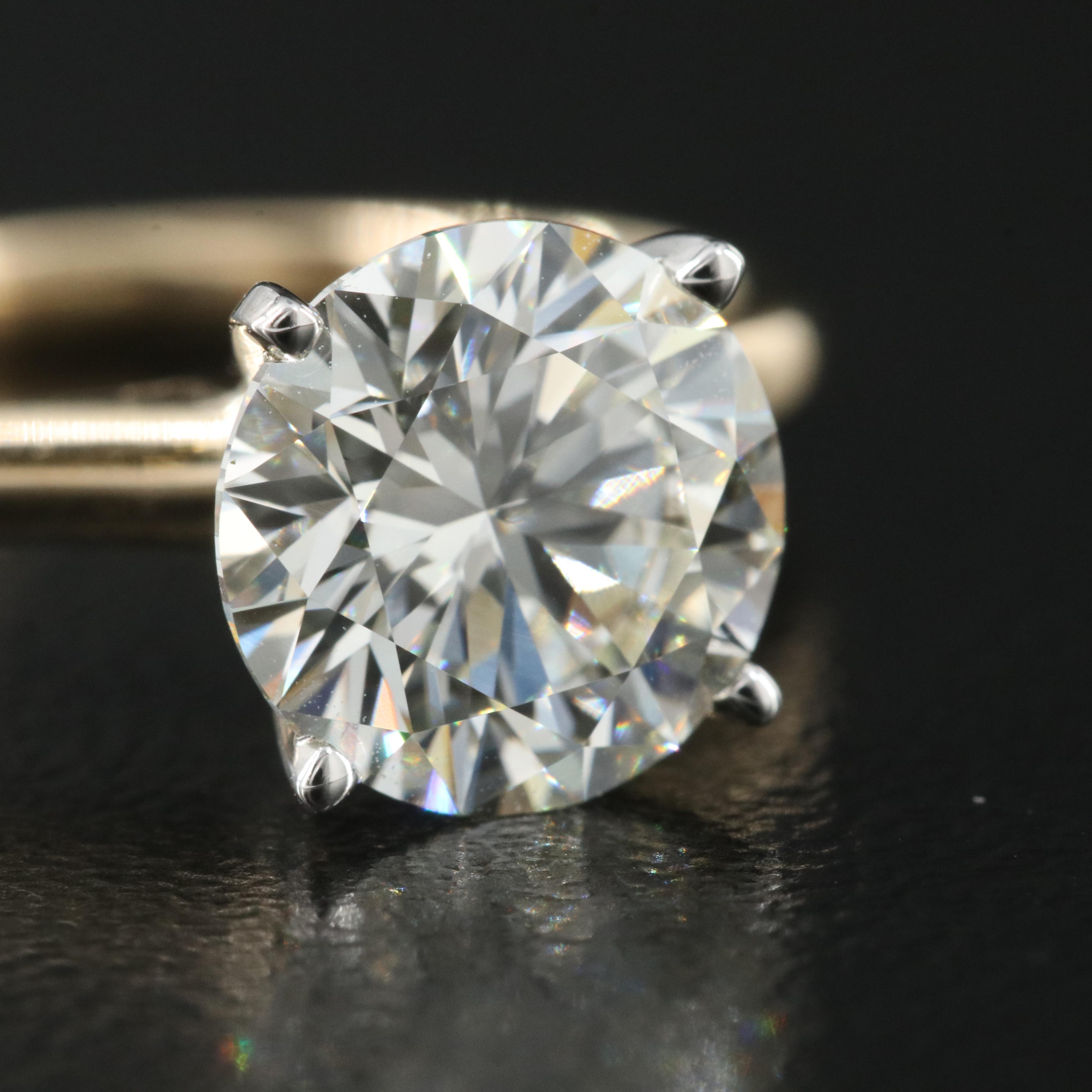 14K 1.99 CT Lab Grown Diamond Solitaire Ring