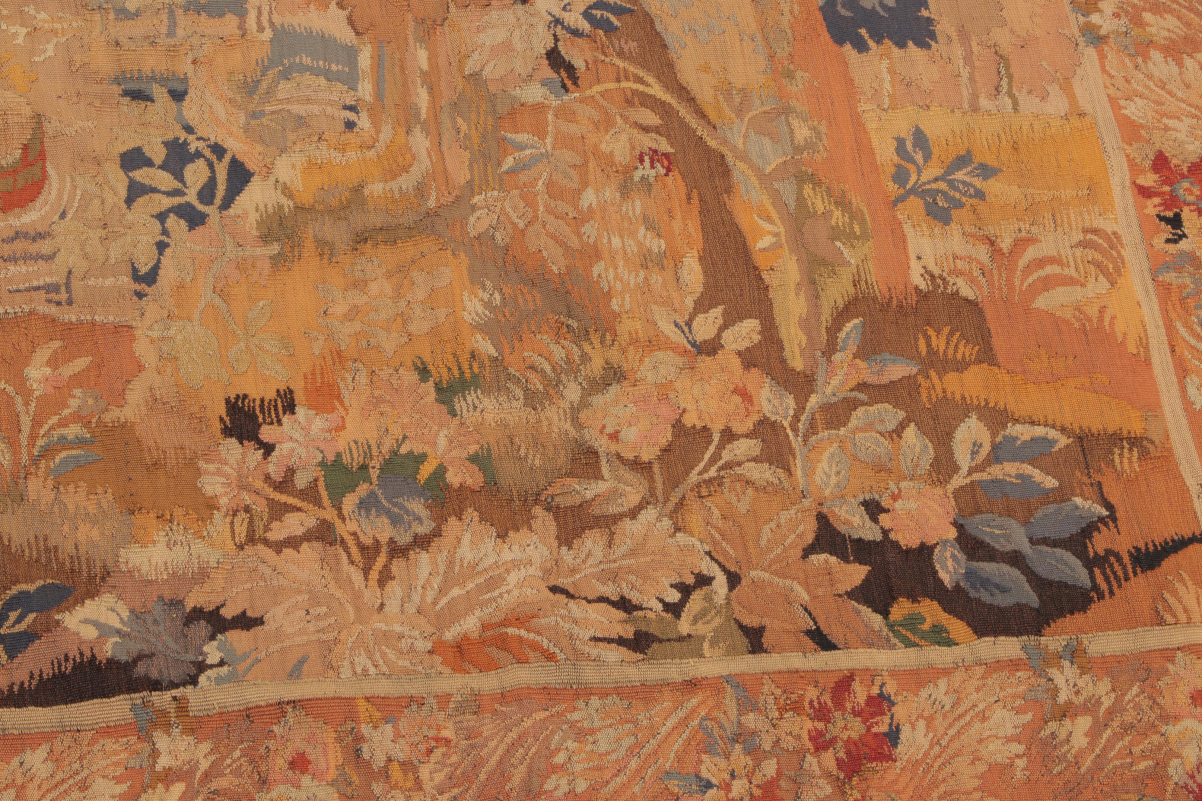 Flemish Landscape Woven Tapestry, 19th Century