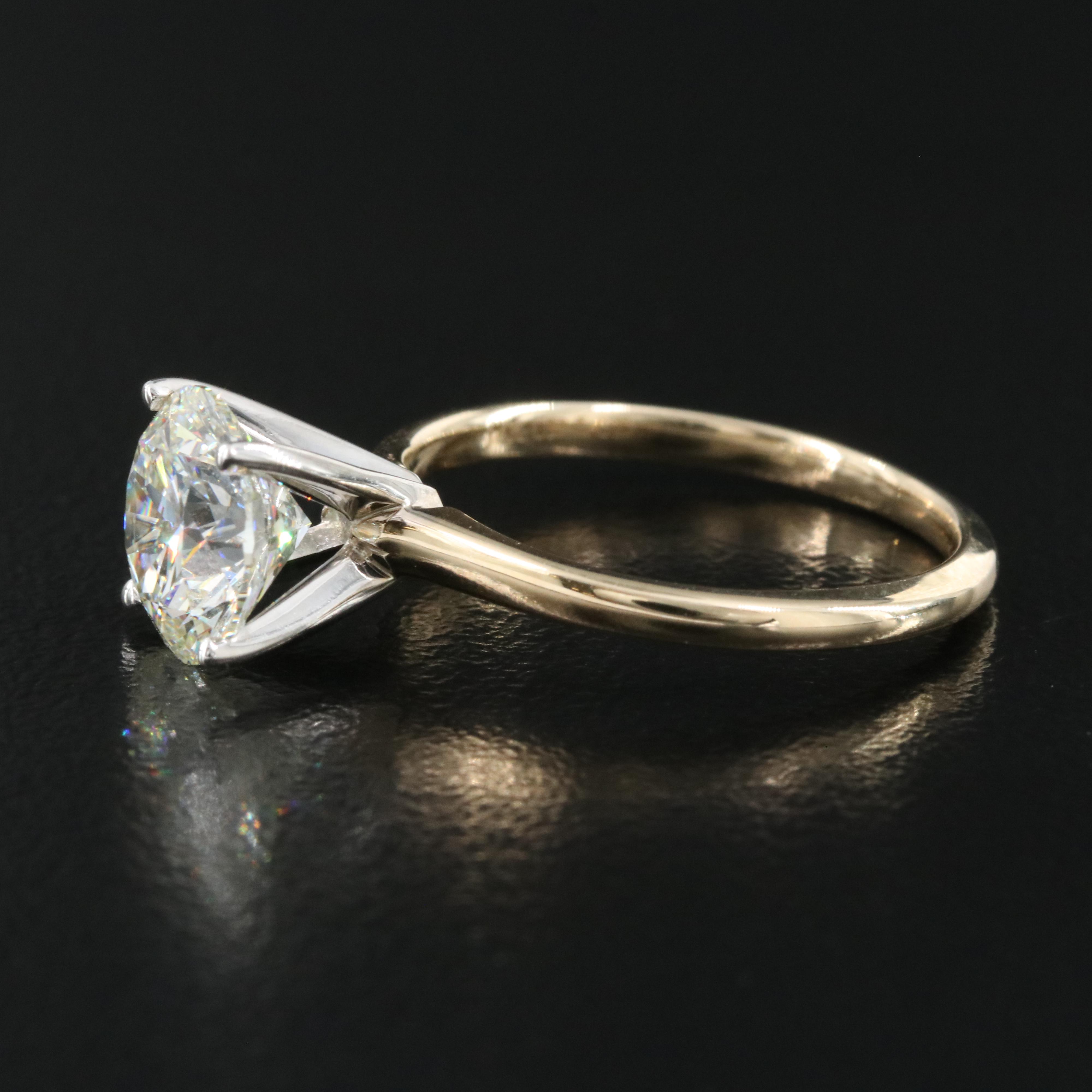 14K 1.99 CT Lab Grown Diamond Solitaire Ring