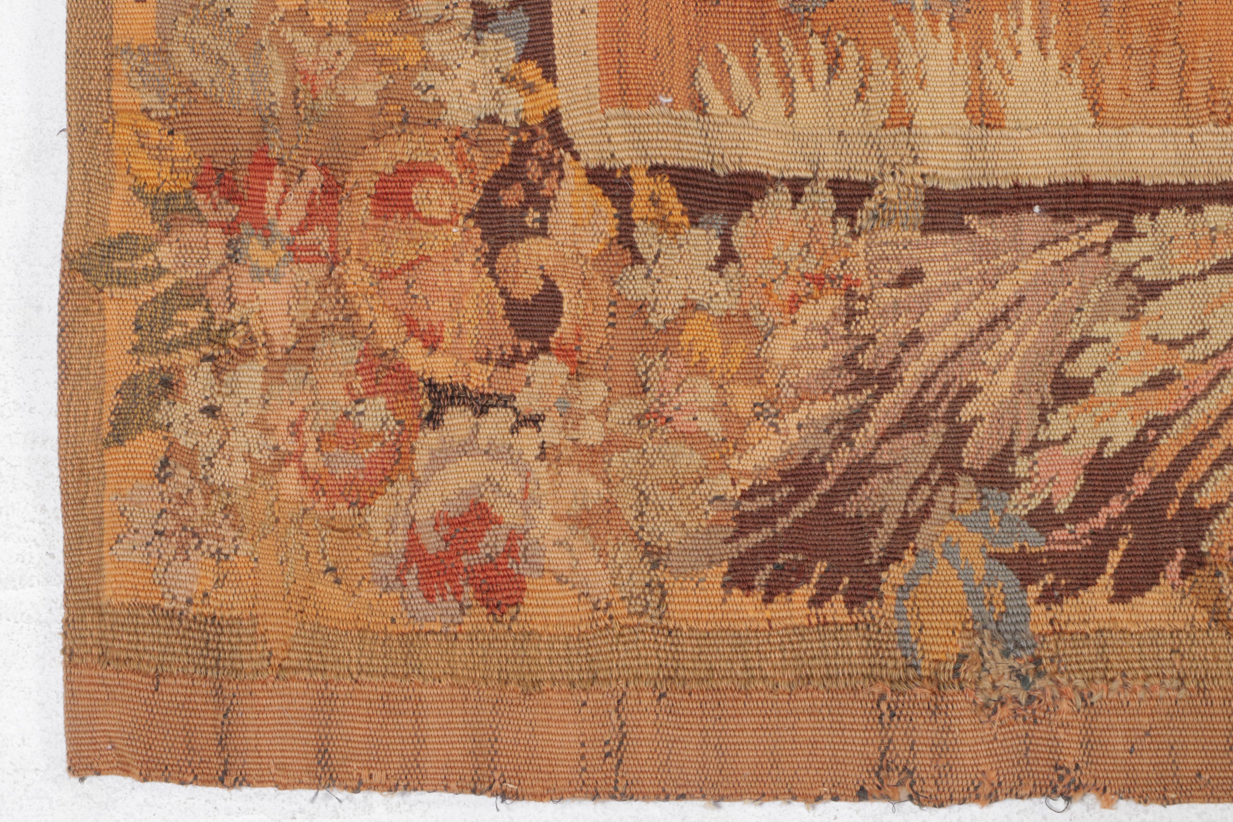 Flemish Landscape Woven Tapestry, 19th Century