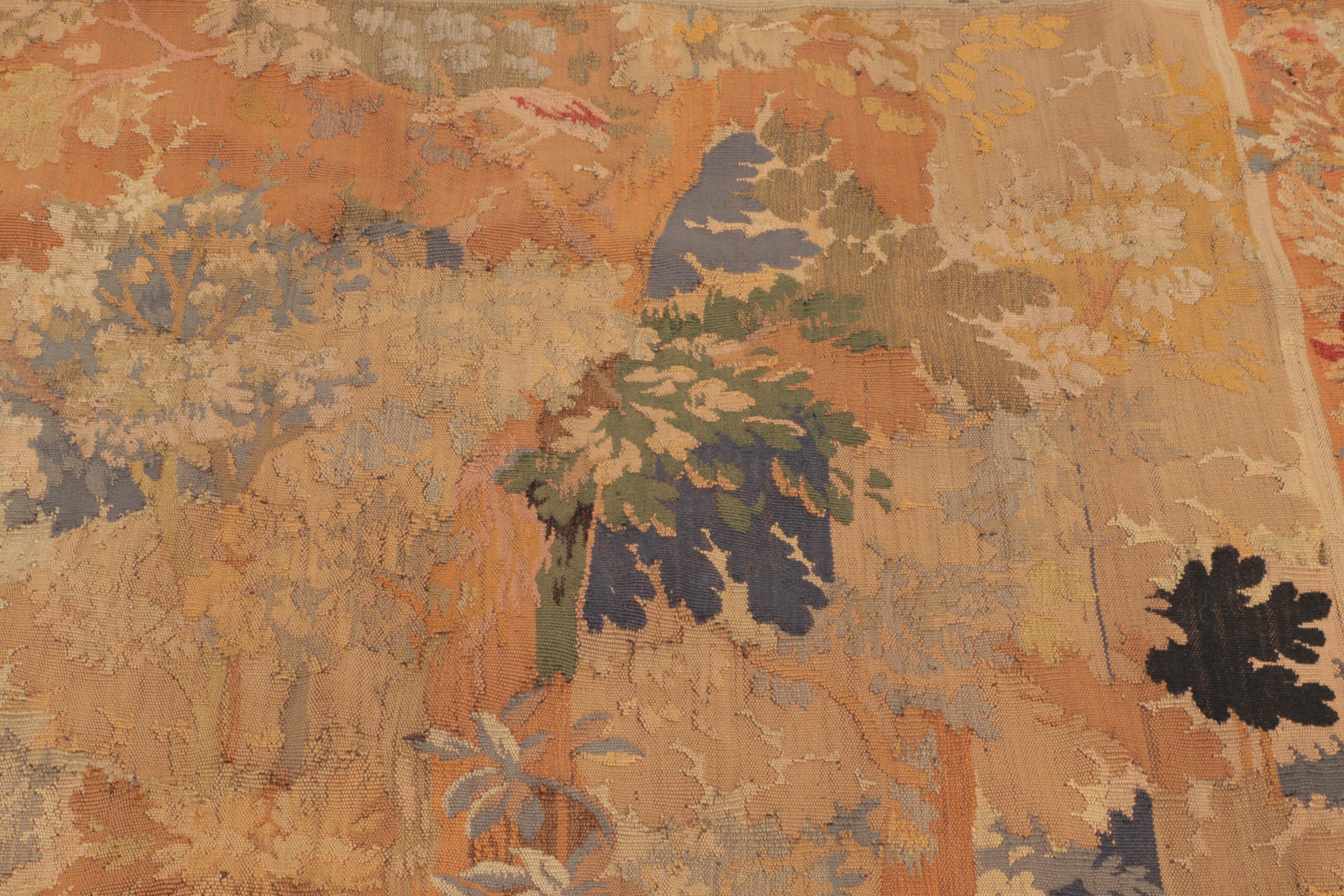 Flemish Landscape Woven Tapestry, 19th Century