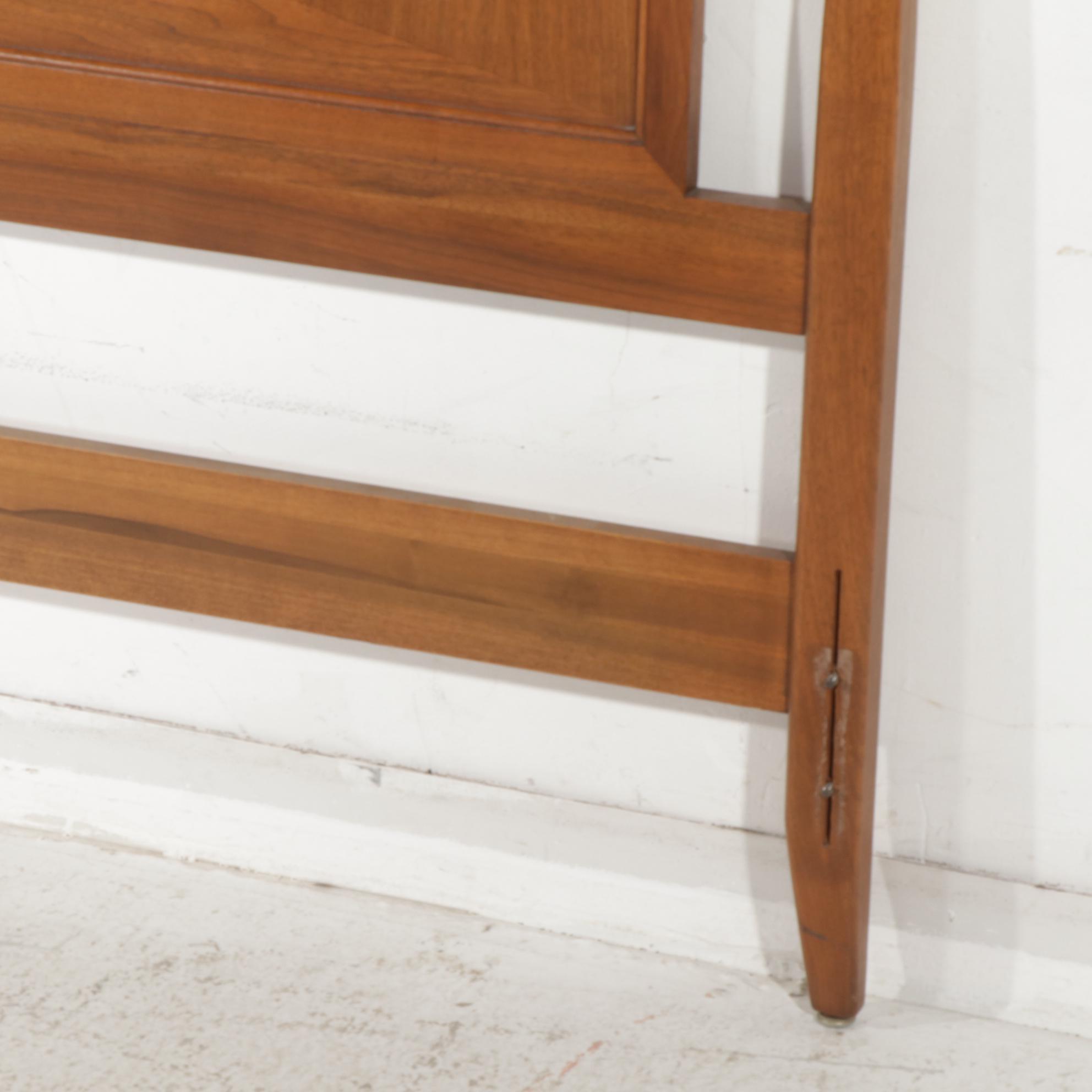 Mid Century Modern Mount Airy Janus Collection Walnut Full Size Headboard