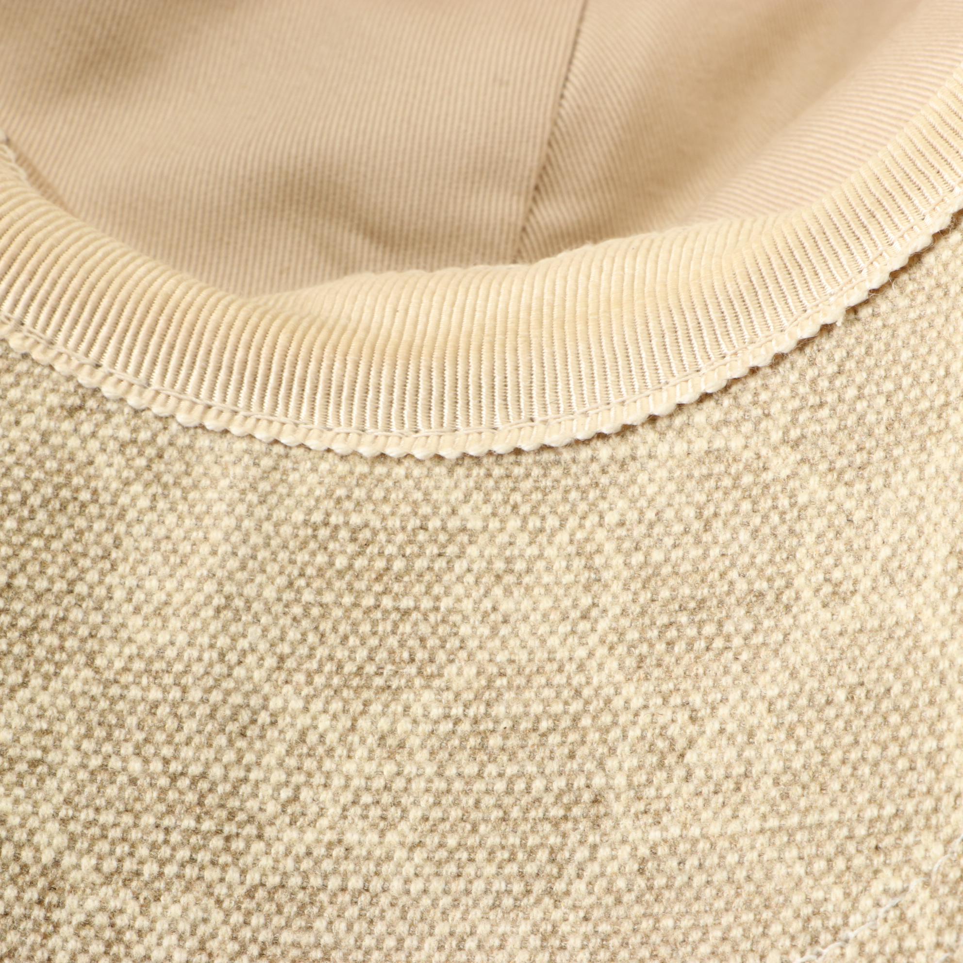 Gucci Baseball Cap in Cotton/Linen Blend GG Canvas with Leather Trim