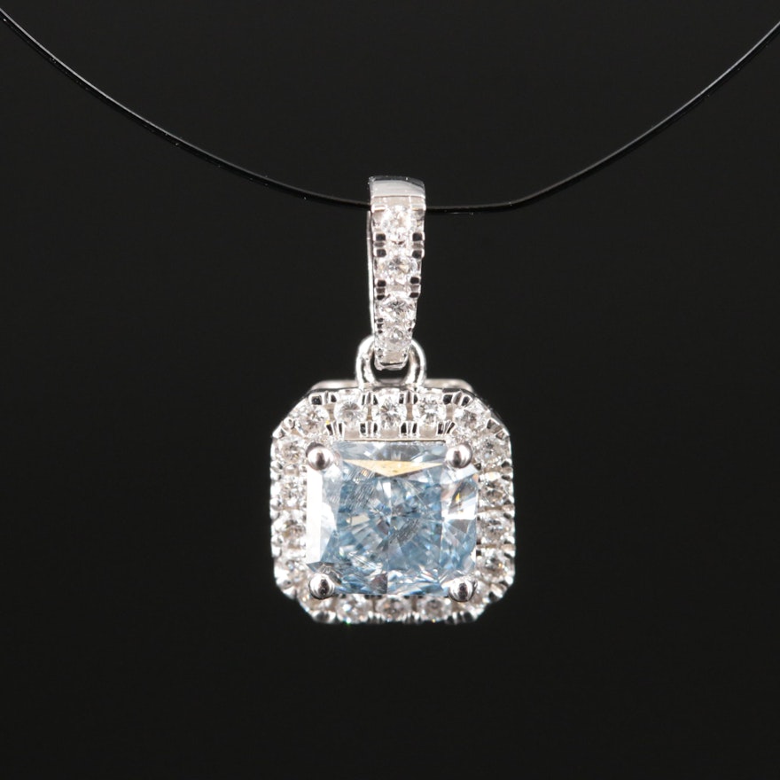 14K 0.60 CTW Lab Grown Diamond Pendant