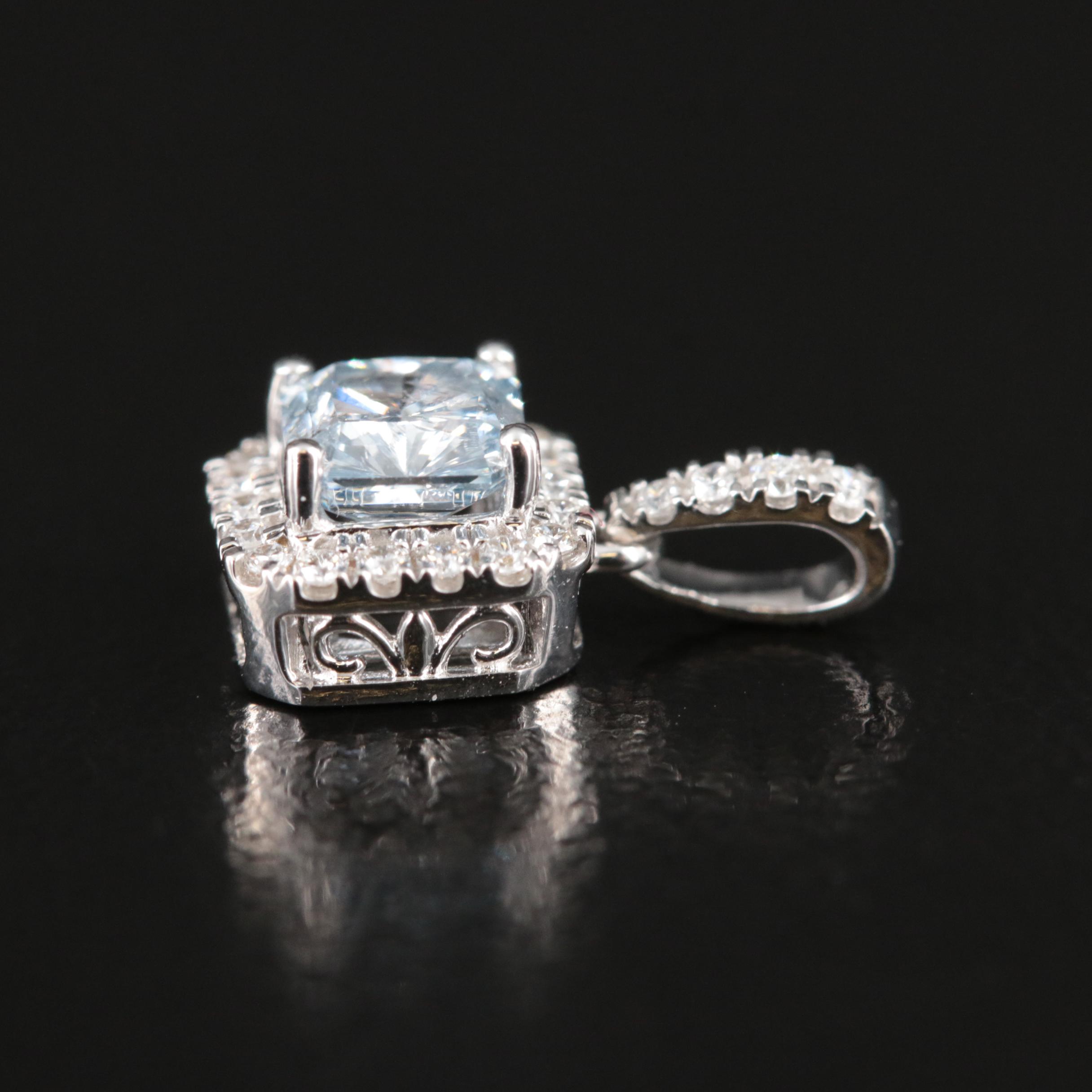 14K 0.60 CTW Lab Grown Diamond Pendant