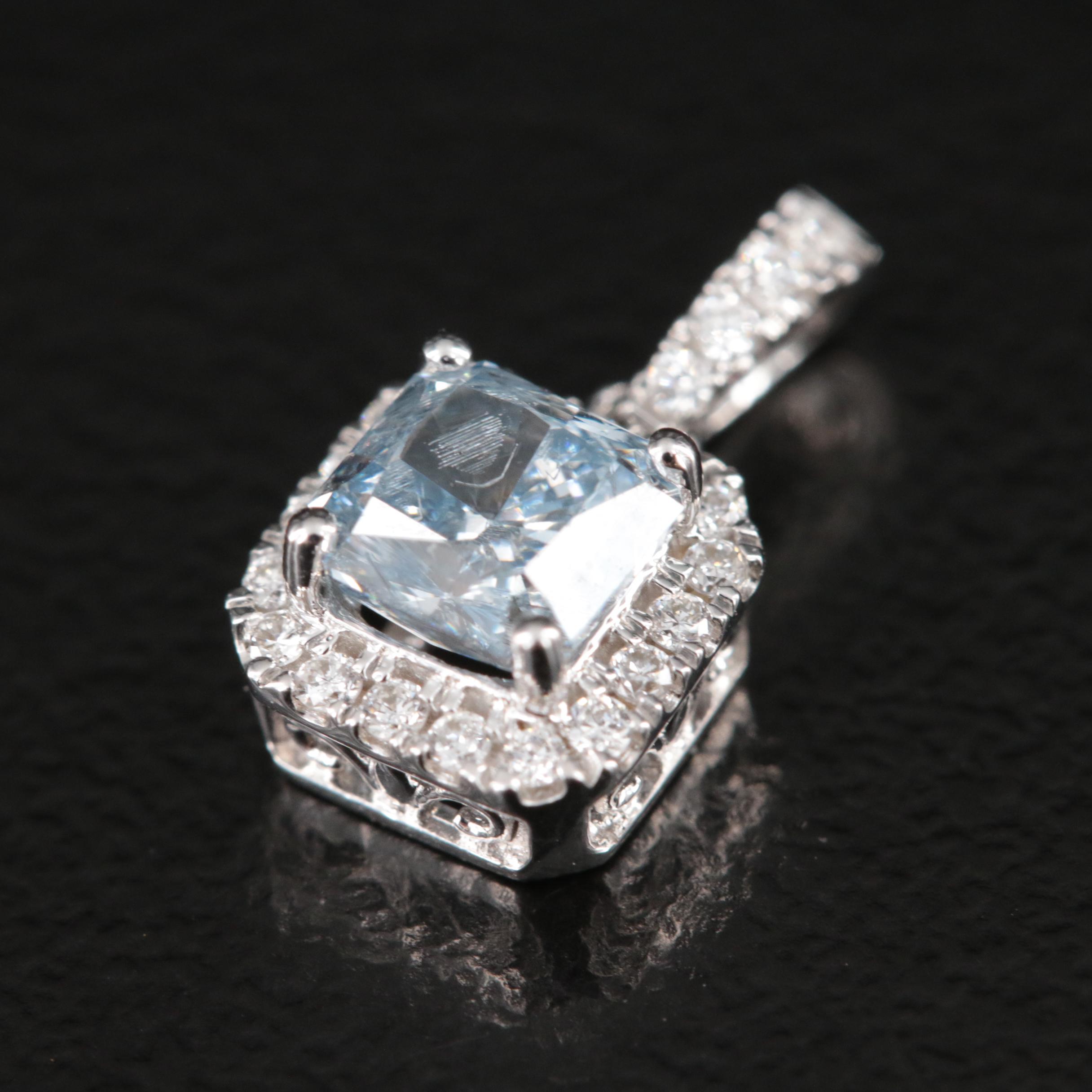 14K 0.60 CTW Lab Grown Diamond Pendant