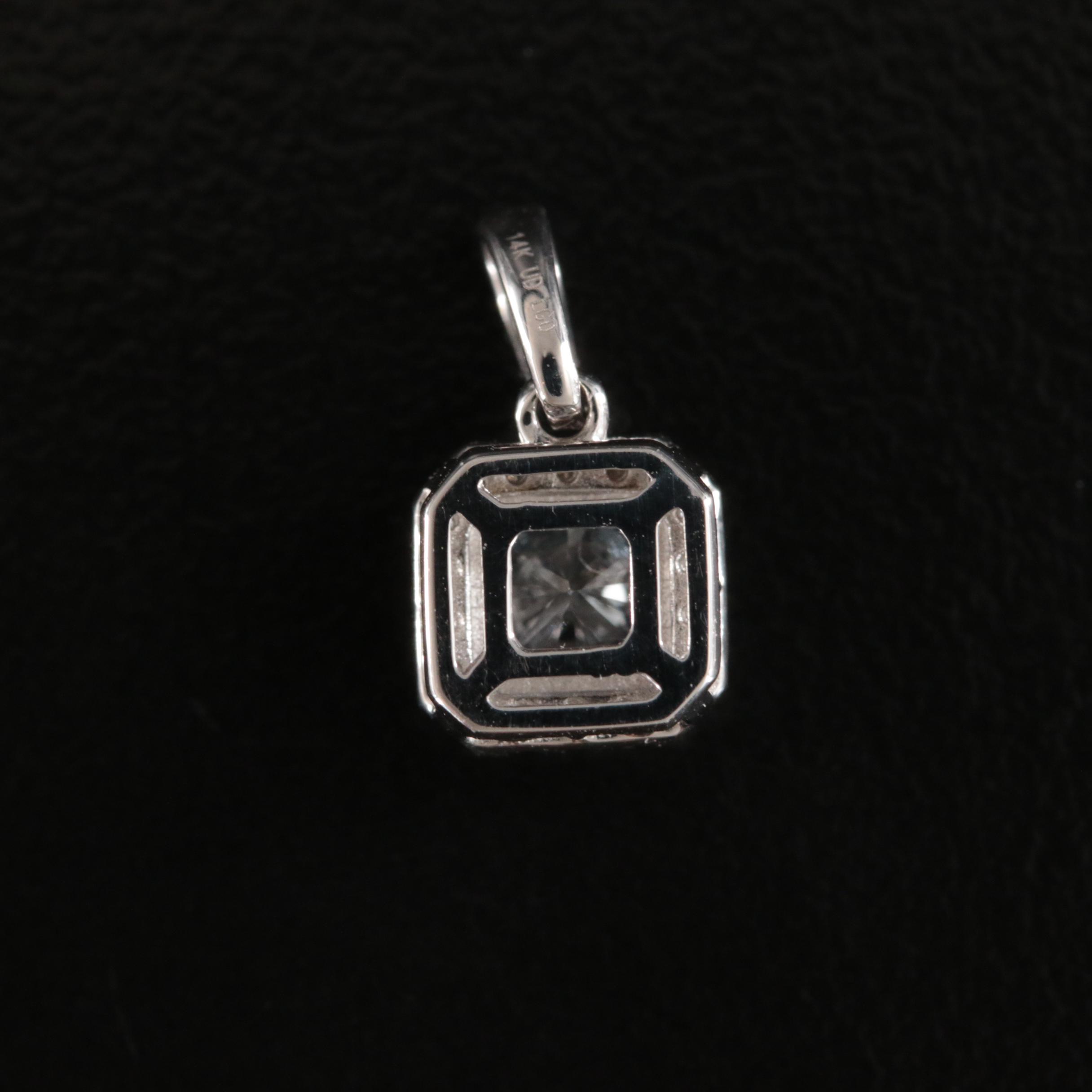 14K 0.60 CTW Lab Grown Diamond Pendant