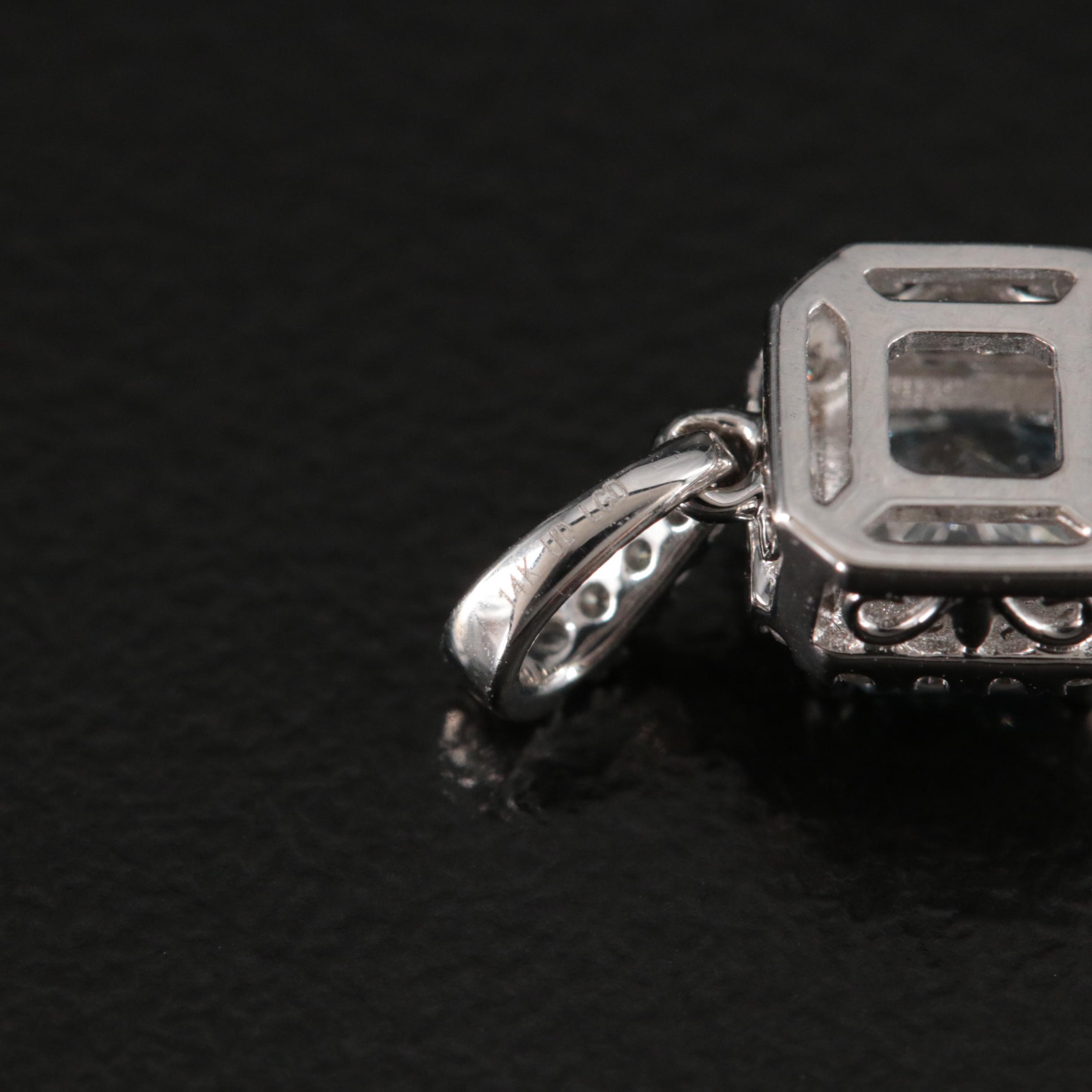 14K 0.60 CTW Lab Grown Diamond Pendant