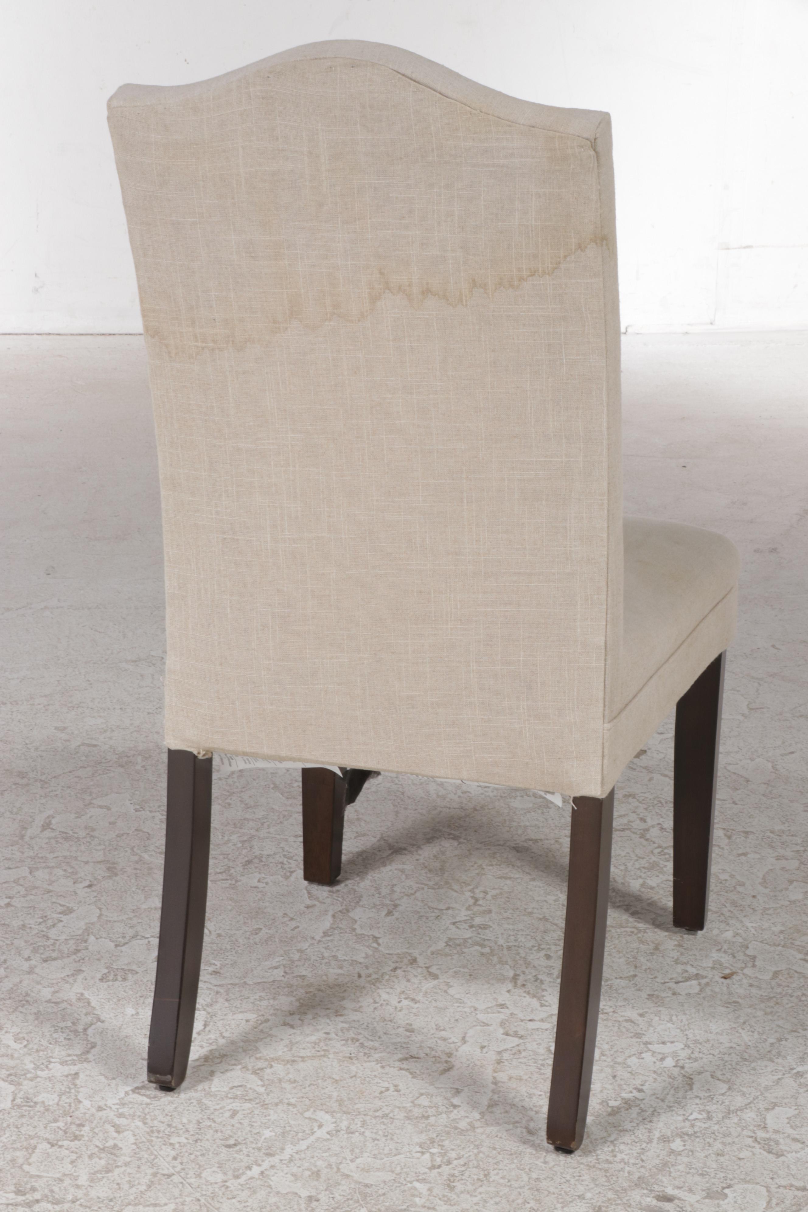 Rustic Oak Desk with Upholstered Side Chair