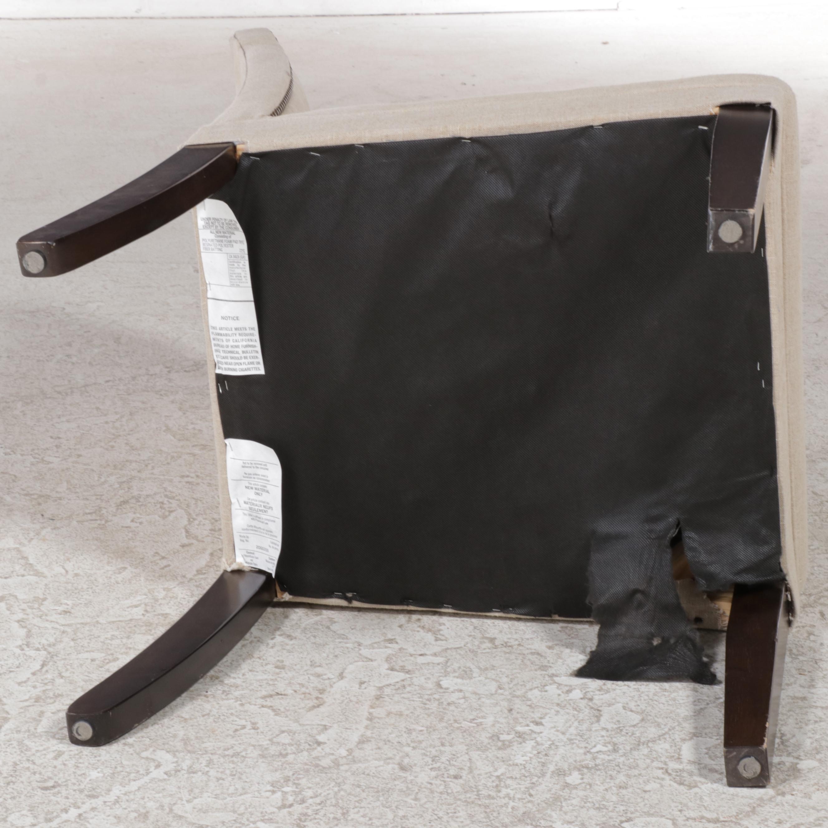 Rustic Oak Desk with Upholstered Side Chair