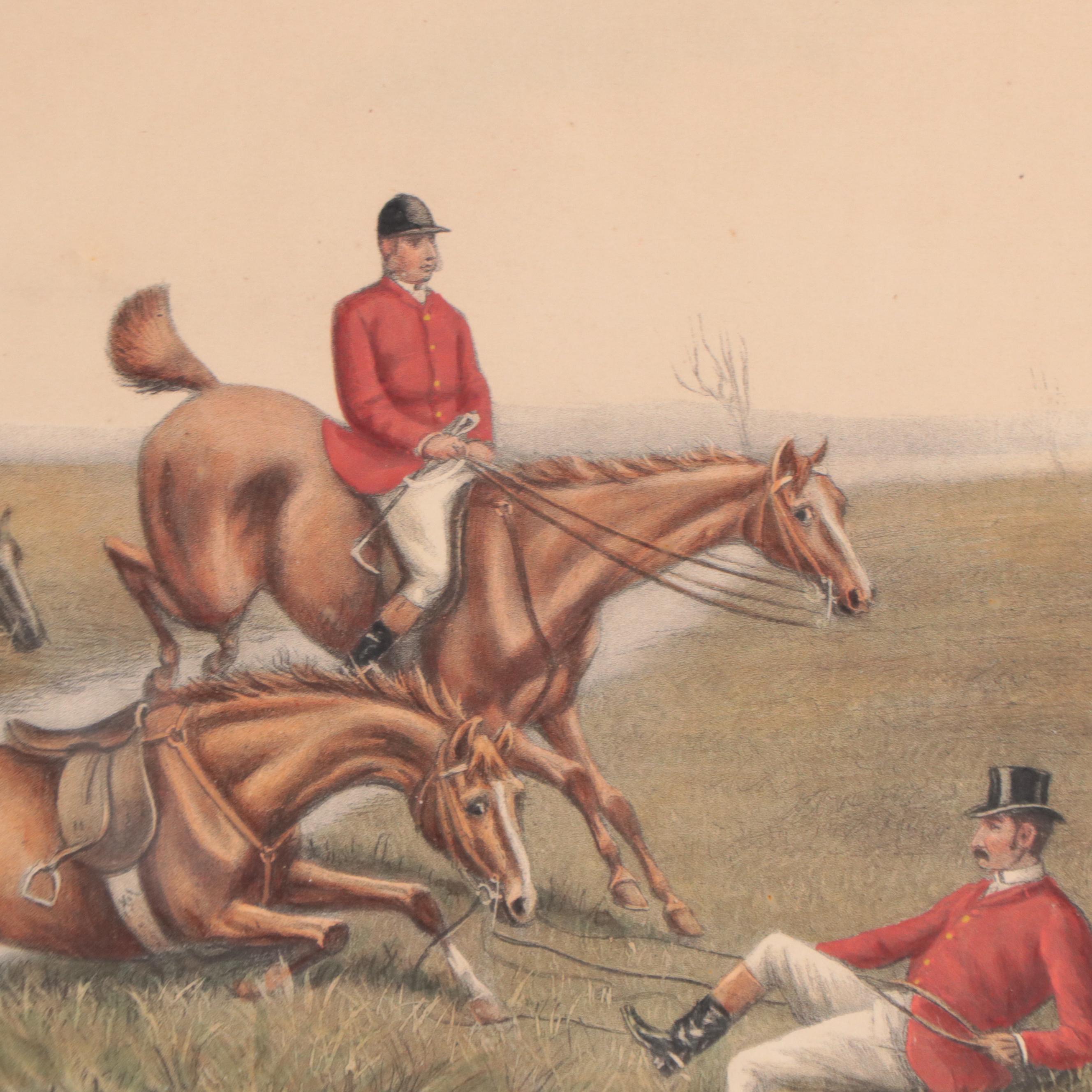 Hand-Colored Lithographs After Francis Cecil Boult of Hunting Scenes