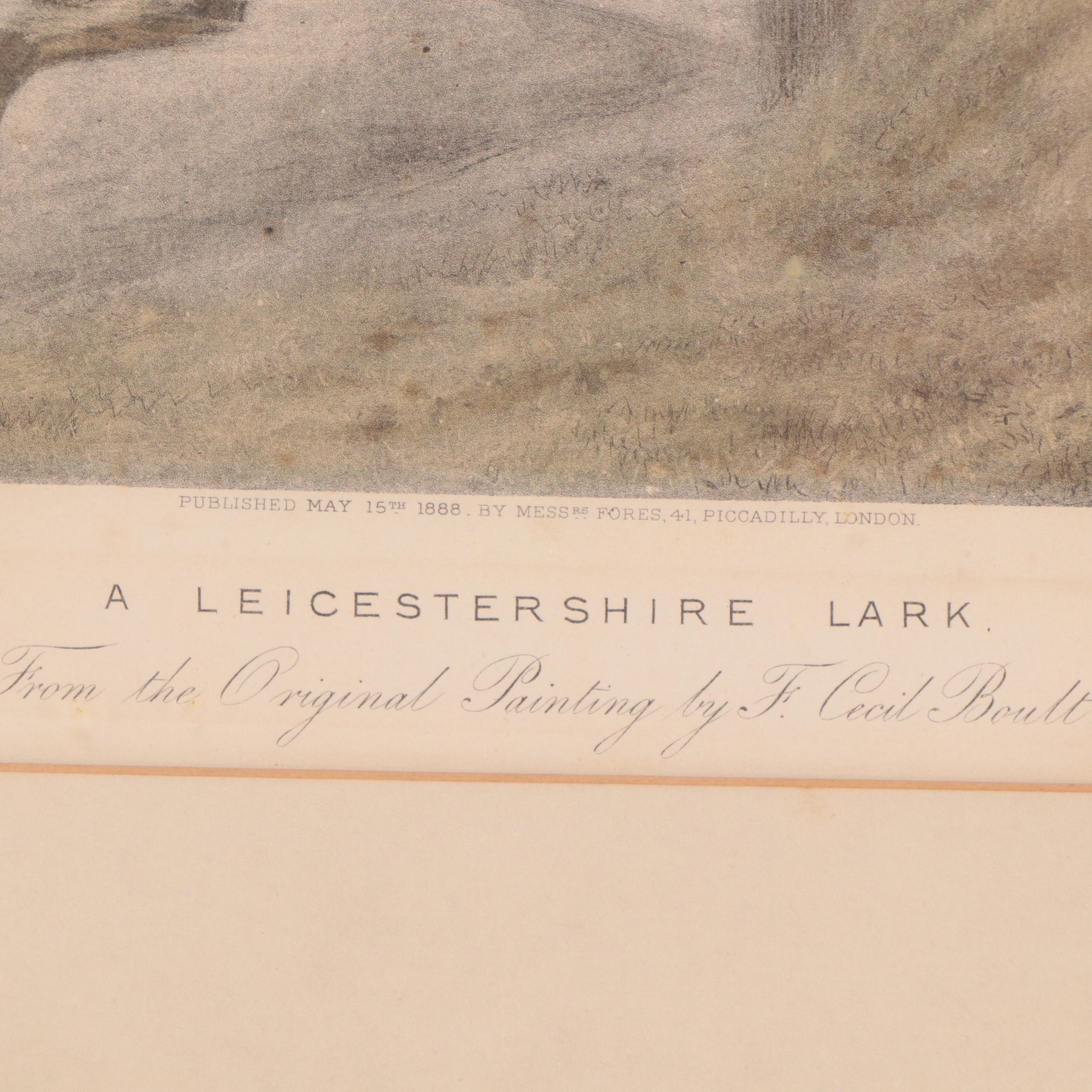 Hand-Colored Lithographs After Francis Cecil Boult of Hunting Scenes