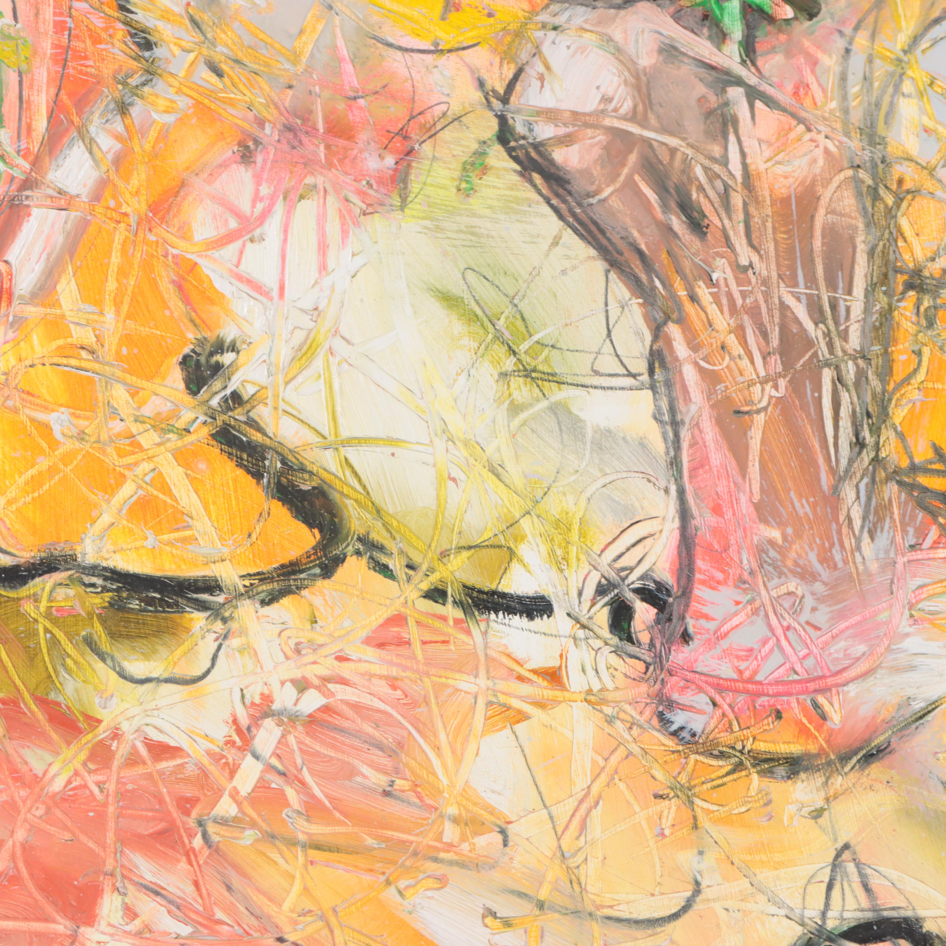 Tom Hieronymus Towhey Non-objective Mixed Media Painting