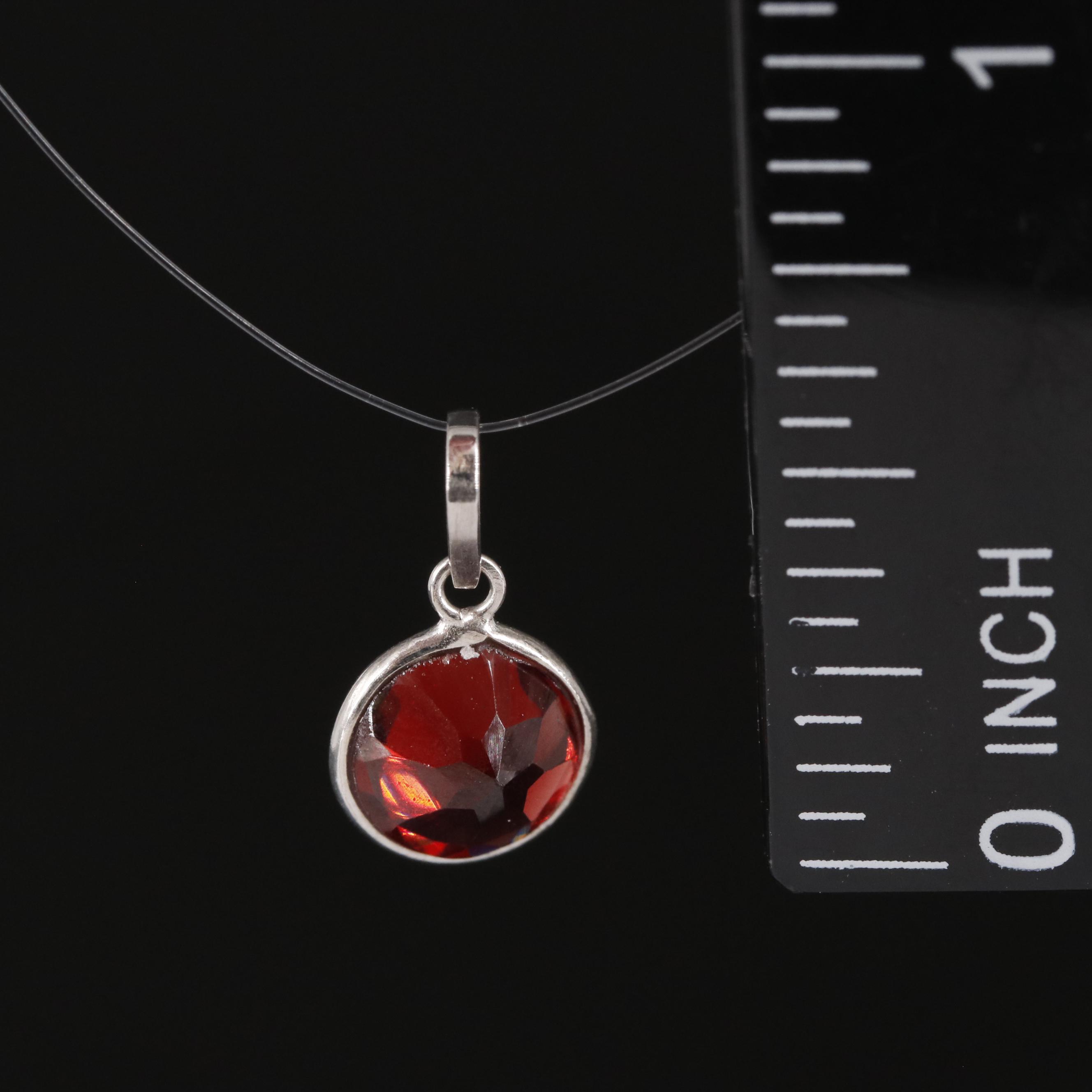 14K Garnet Pendant