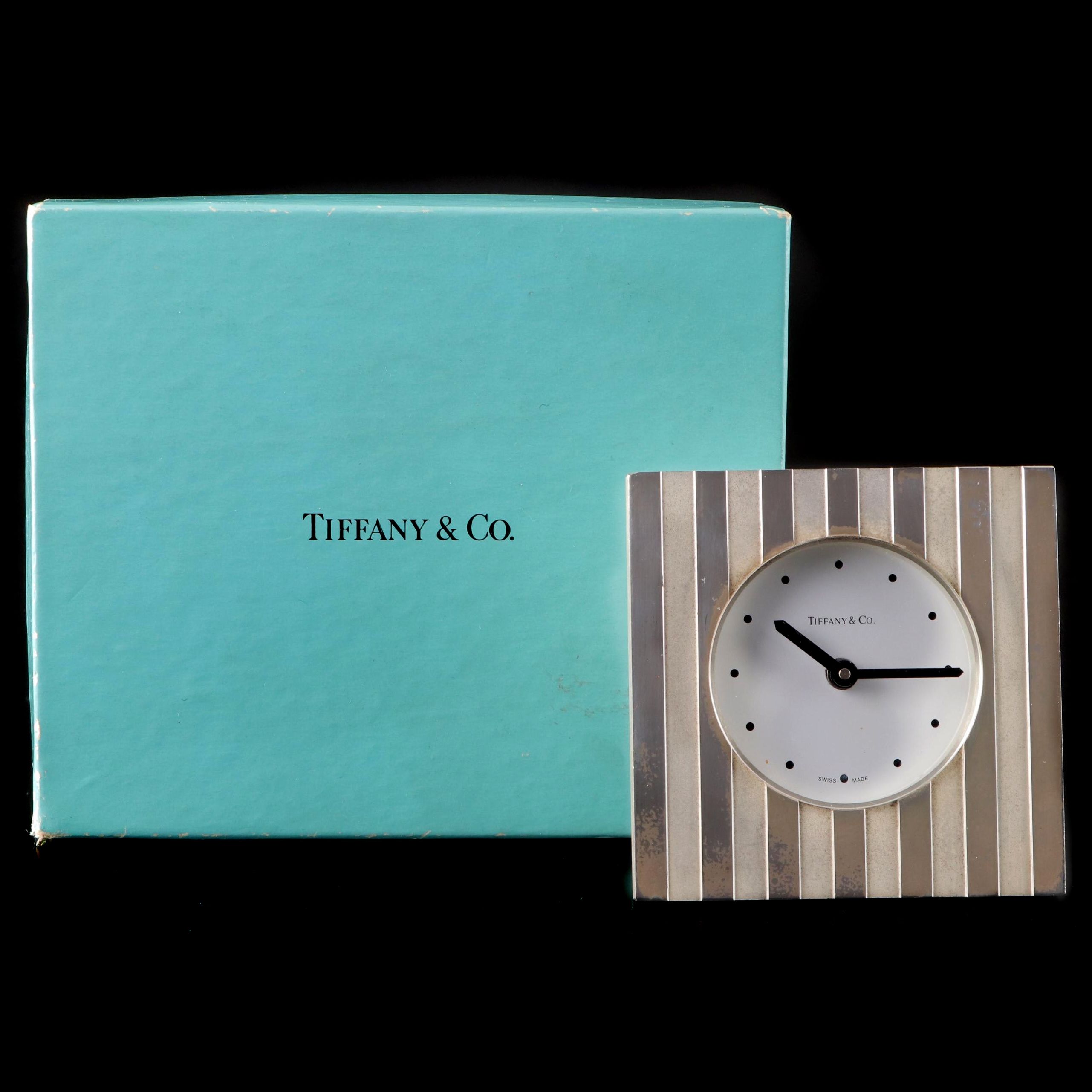 Tiffany & Co. "Atlas" Travel Alarm Clock