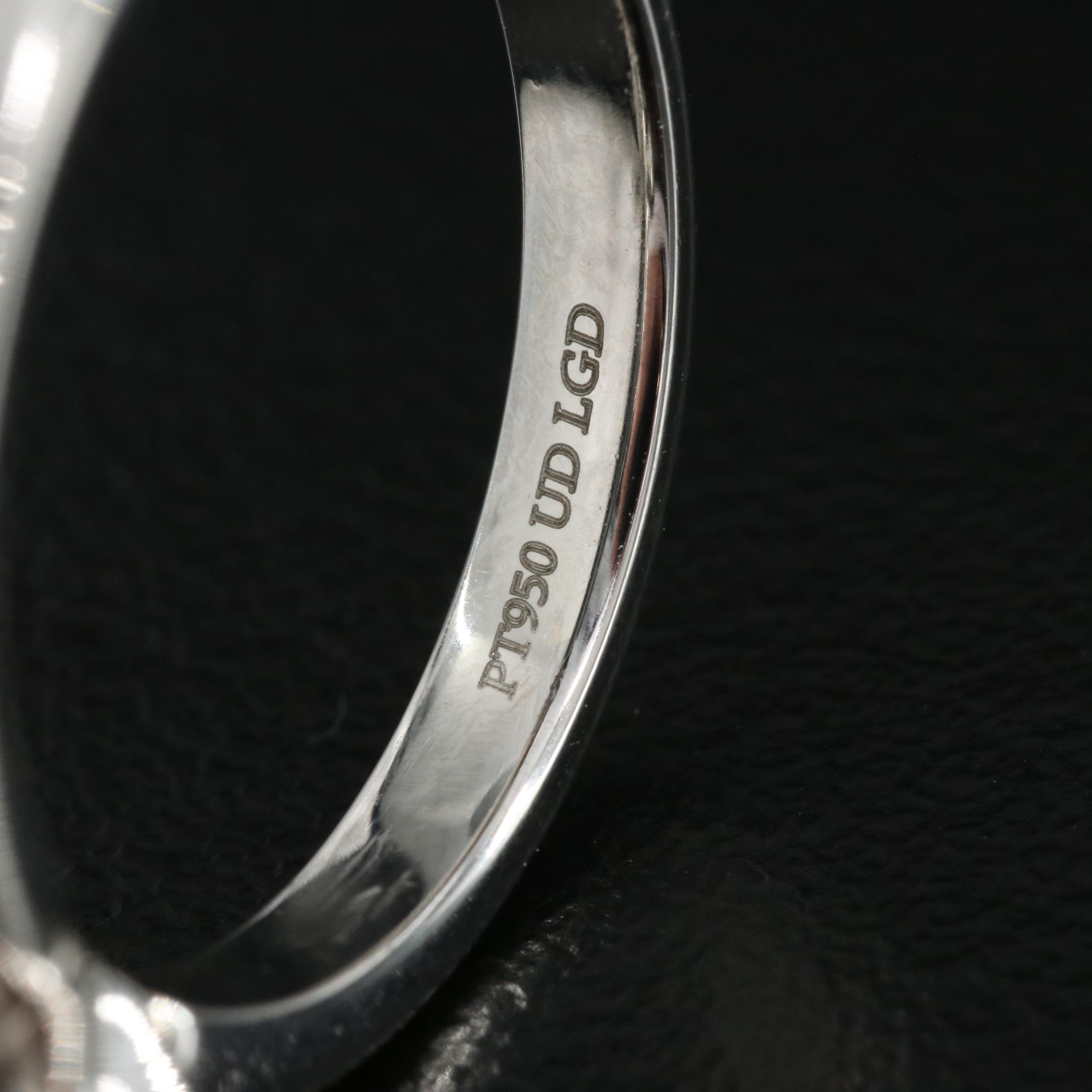 Platinum 2.99 CT Lab Grown Diamond Solitaire Ring