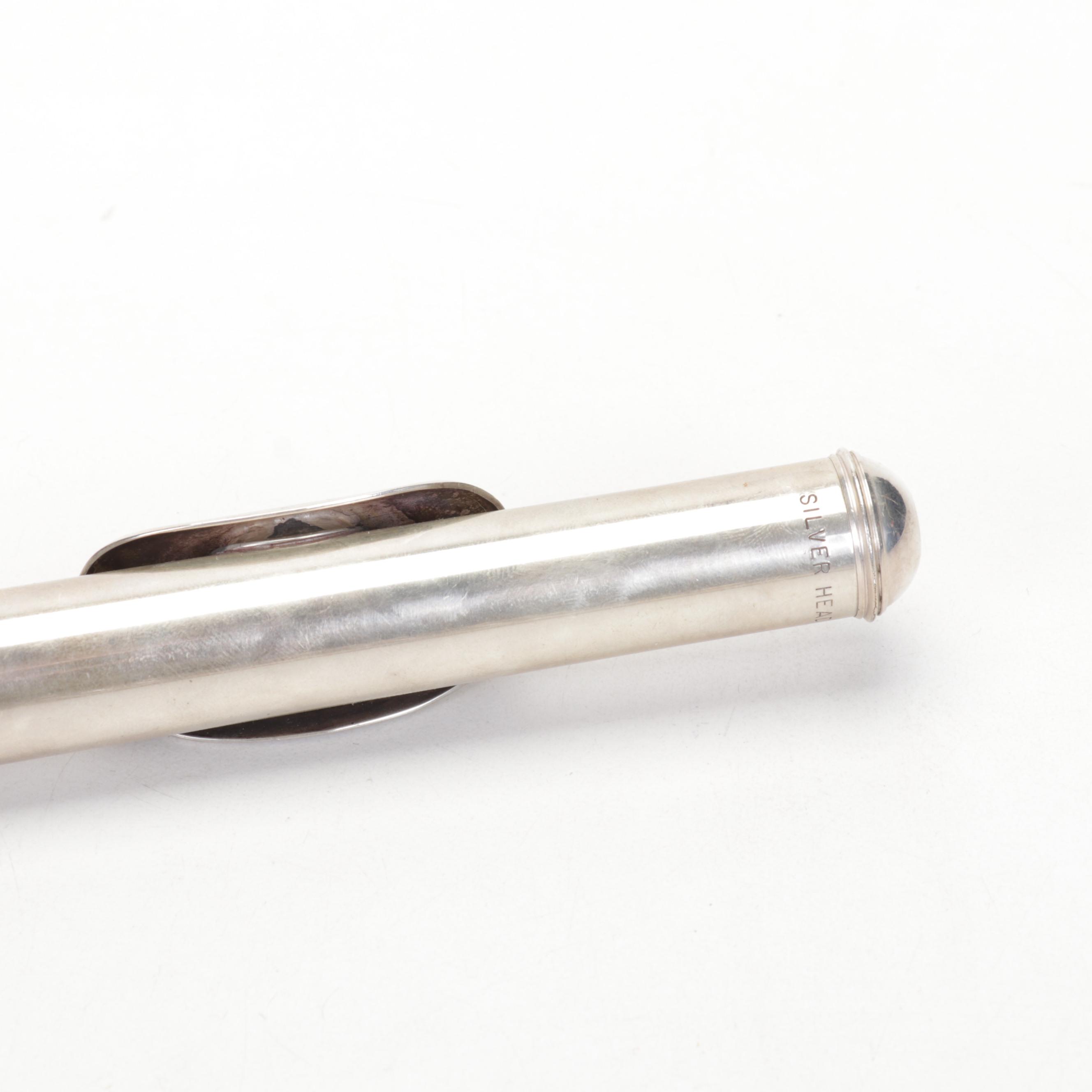 W.T. Armstrong Model 80 Sterling Silver Open Hole Concert Flute with Cases