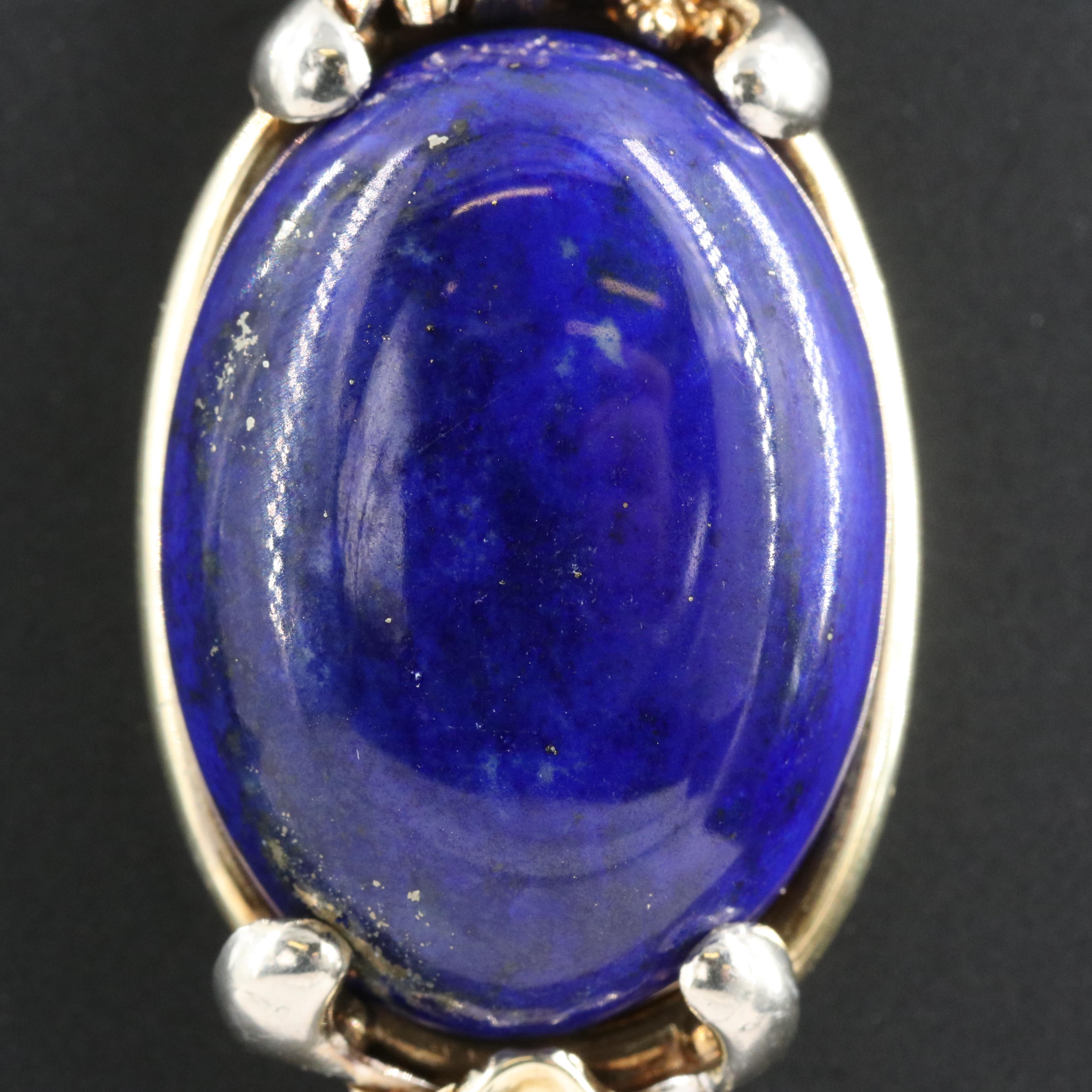 14K Lapis Lazuli Pendant
