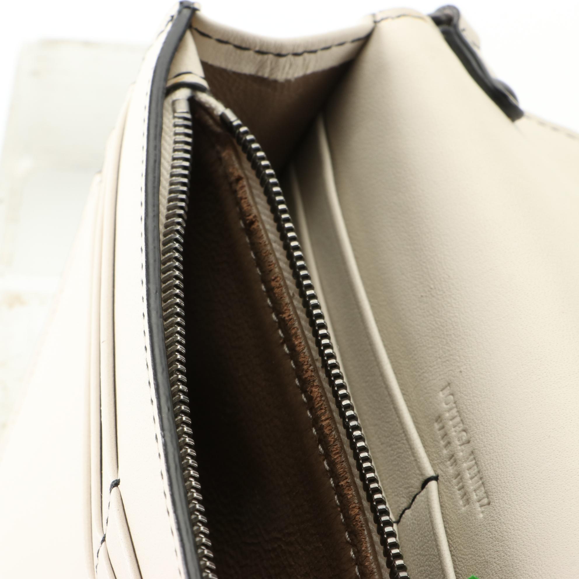 Bottega Veneta Wallet on Chain in Intrecciato and Smooth Nappa Leather with Box