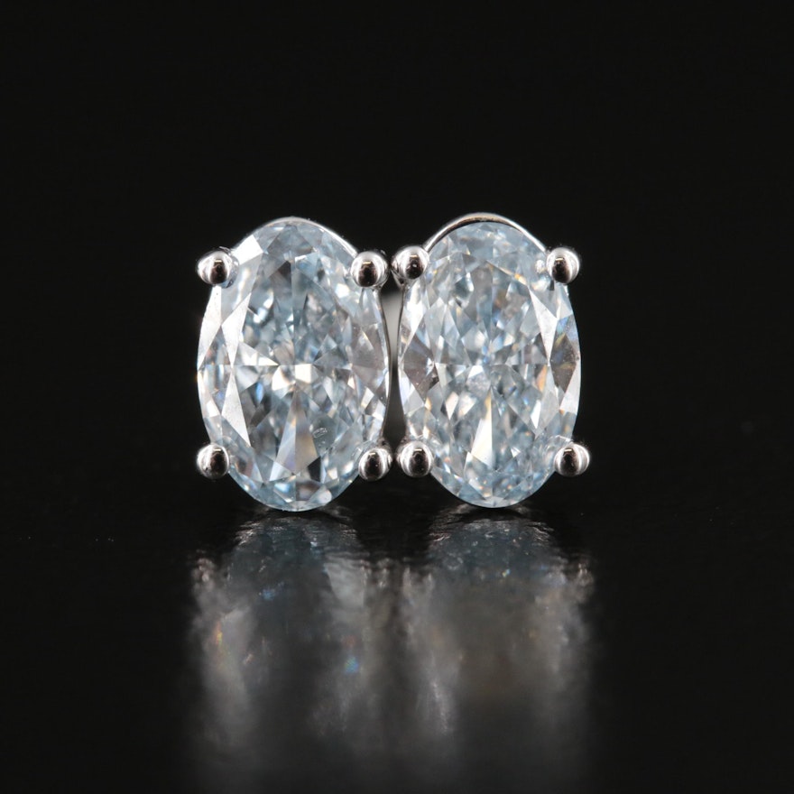 14K 1.04 CTW Lab Grown Diamond Stud Earrings