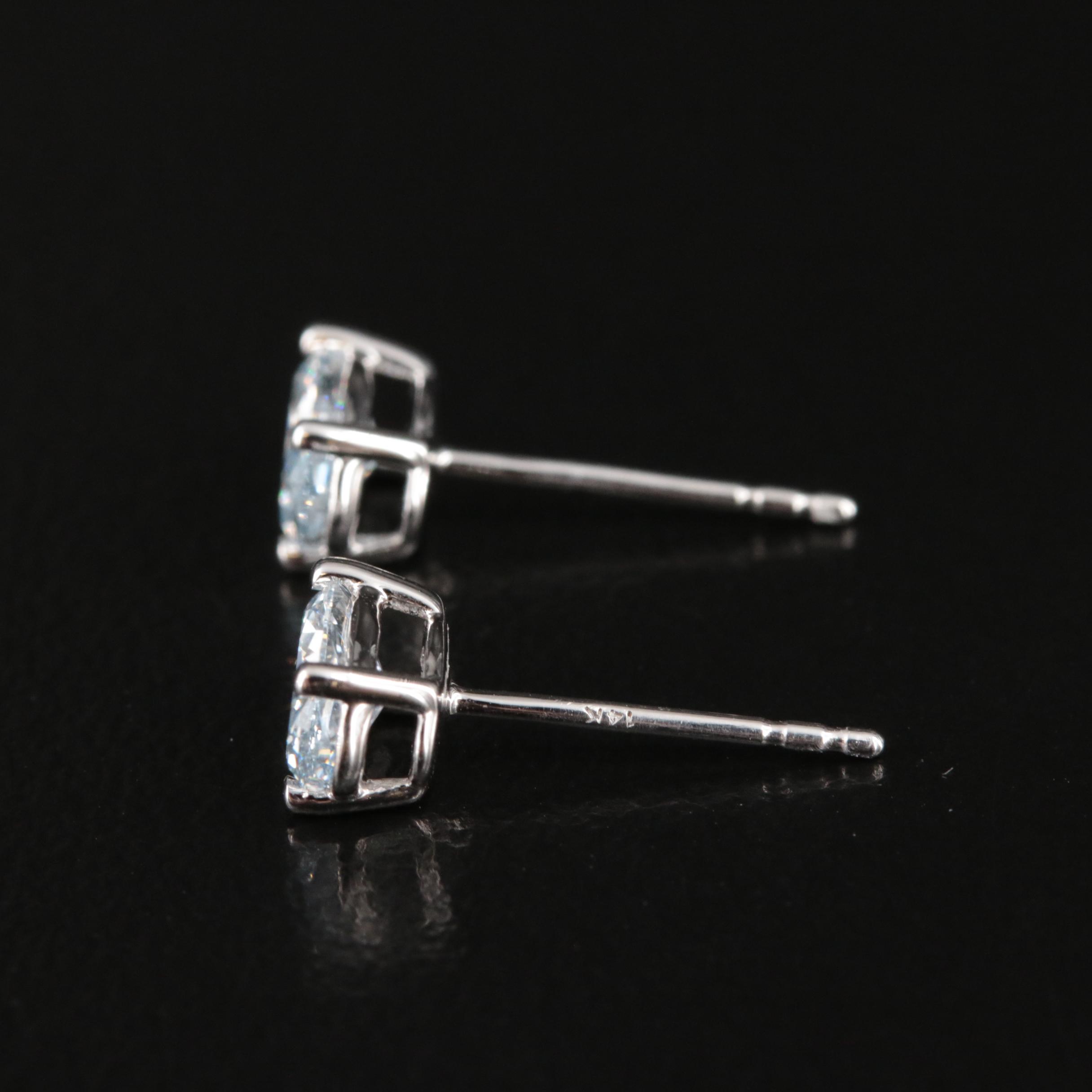 14K 1.04 CTW Lab Grown Diamond Stud Earrings